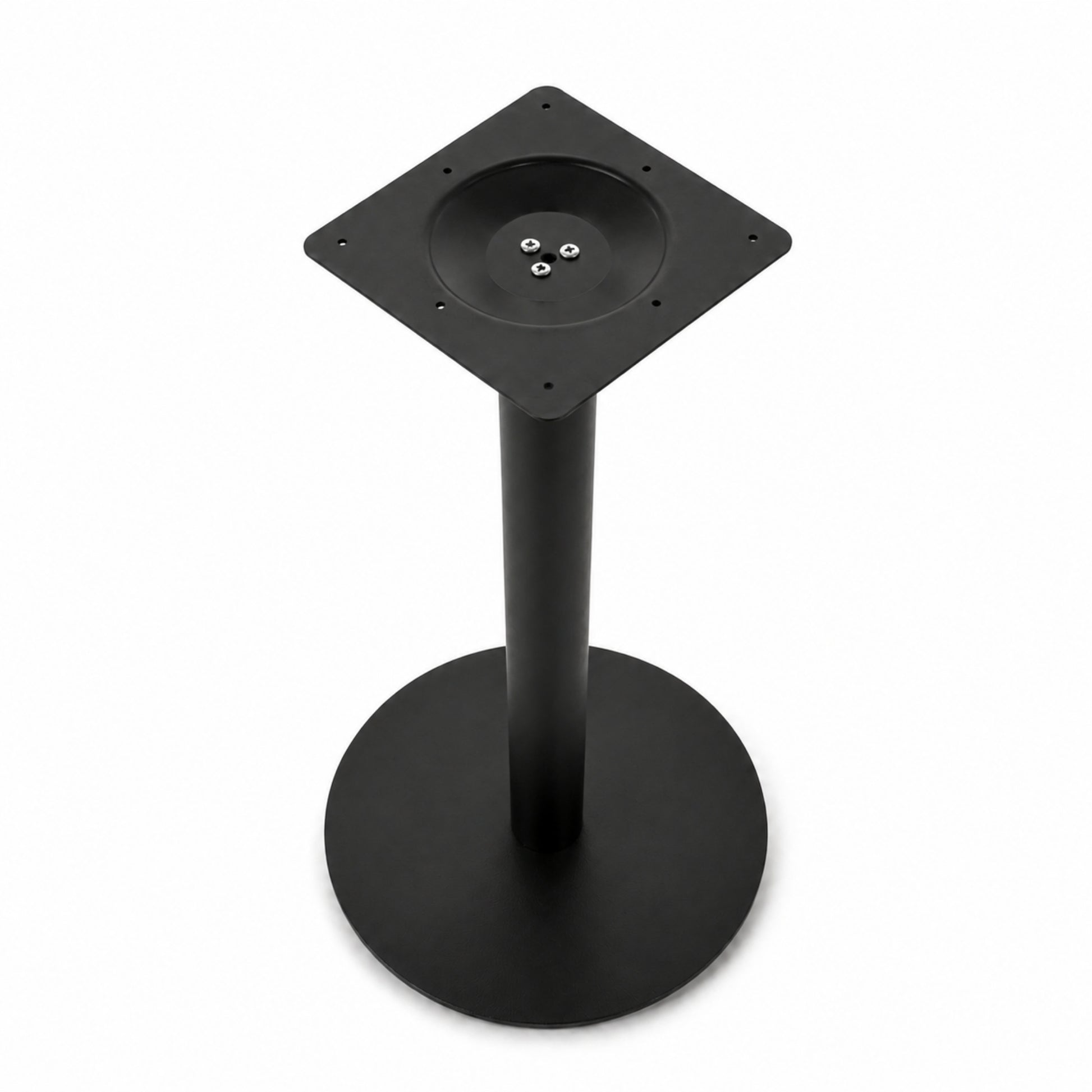 Base metálica circular para mesa de comedor, bar, negocio y espacios comerciales