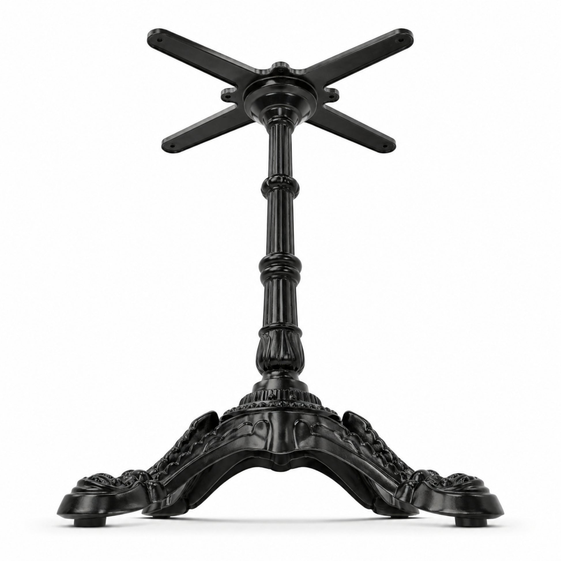 Estructura metálica para mesa estilo vintage ornamental para comedor, restaurante y cafetería