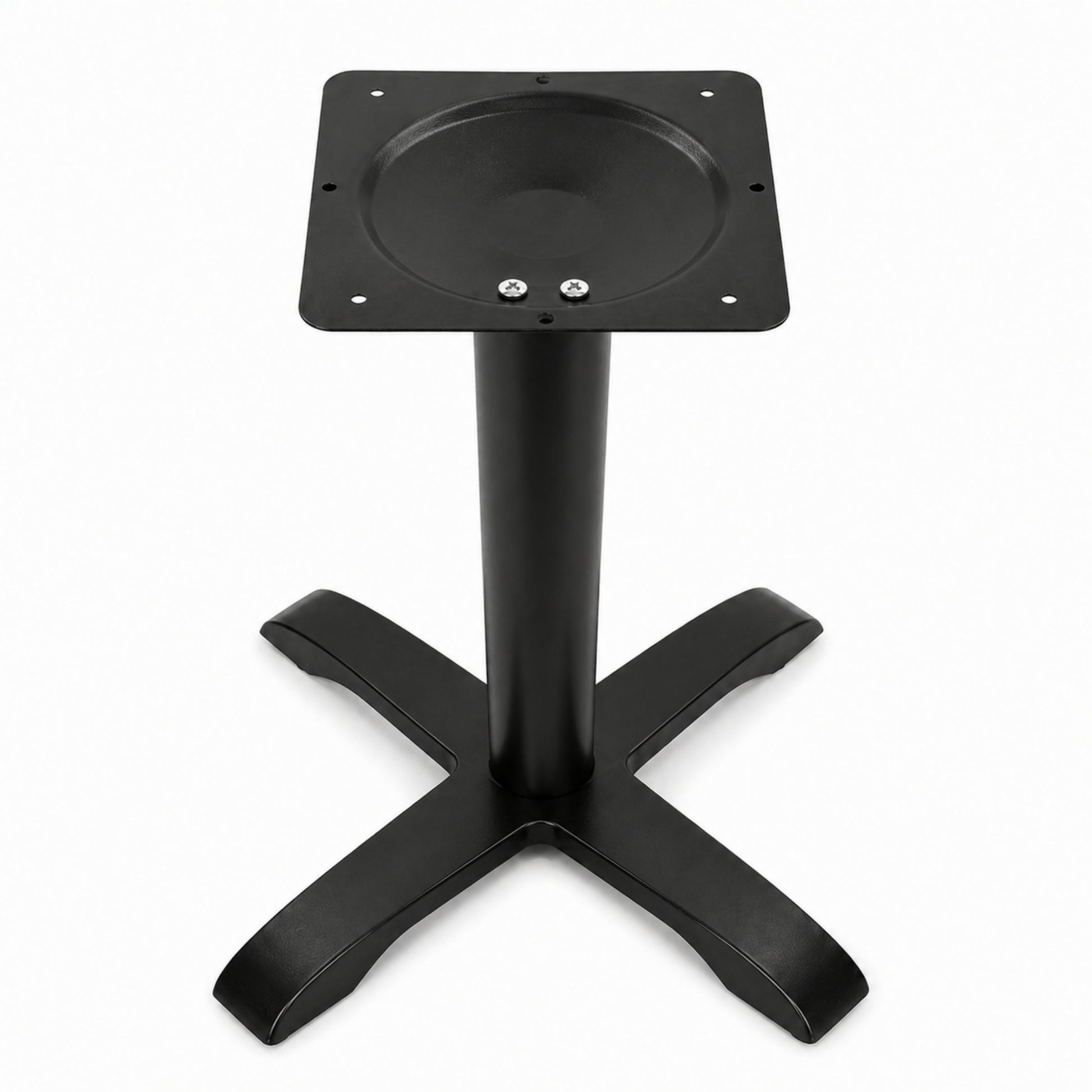 Estructura para mesa con cuatro patas tipo cruz resistente para uso comercial