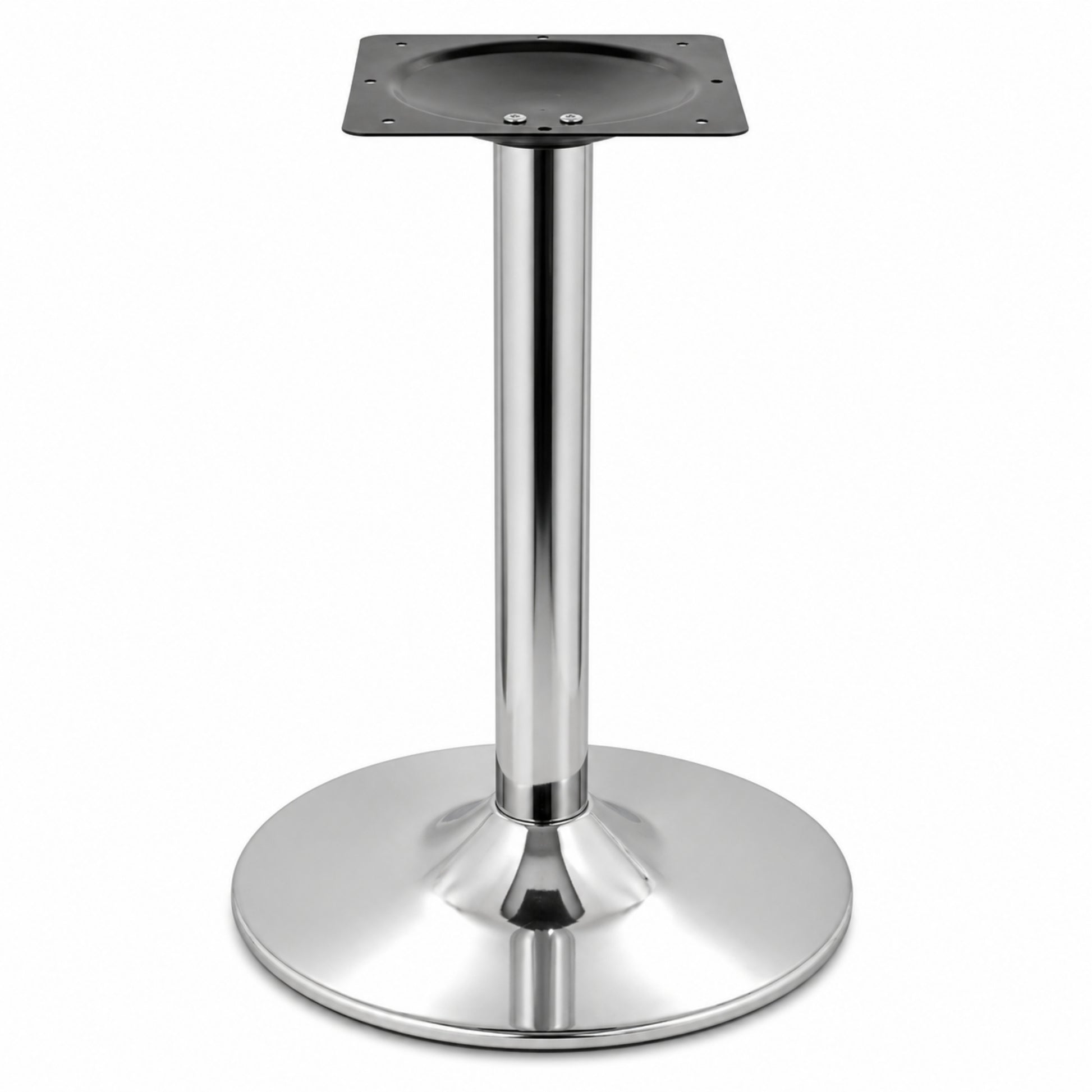 Estructura metálica para mesa con base de 4 patas tipo cruz para restaurante y comedor