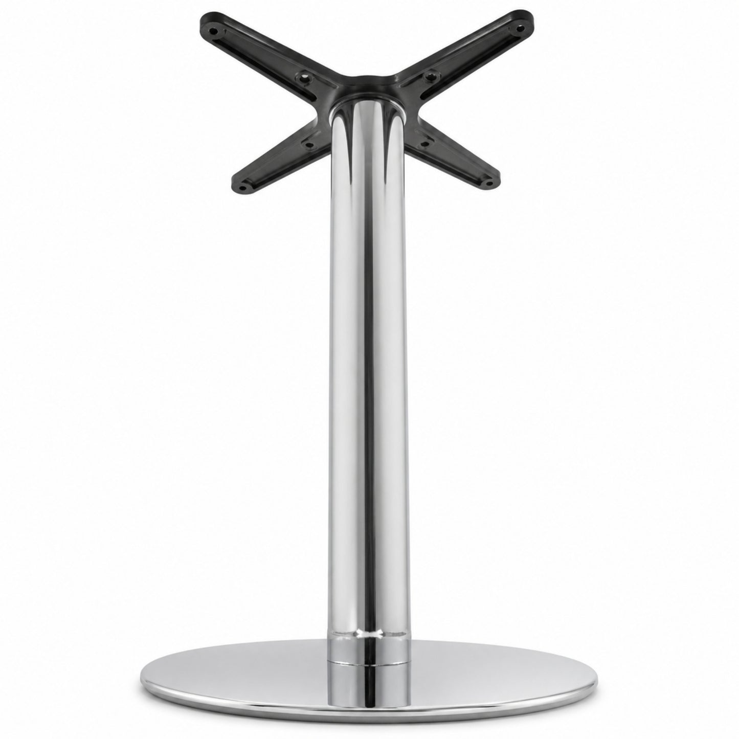 Estructura para mesa cromada con soporte superior resistente para uso comercial