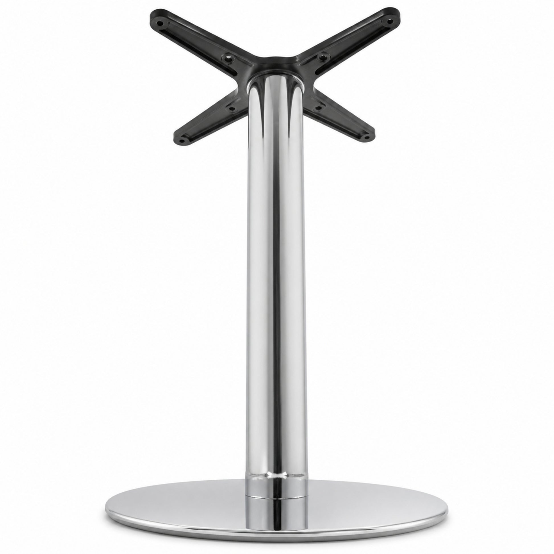 Estructura para mesa cromada con soporte superior resistente para uso comercial