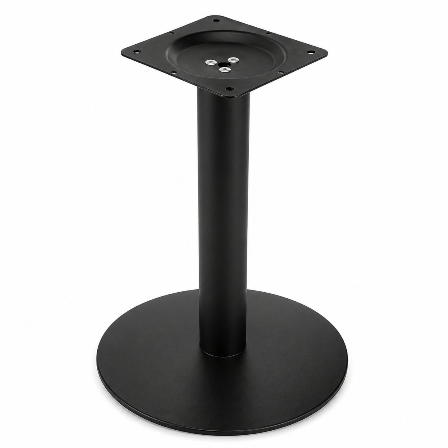 Estructura metálica para mesa con disco inferior estable para restaurante y cafetería