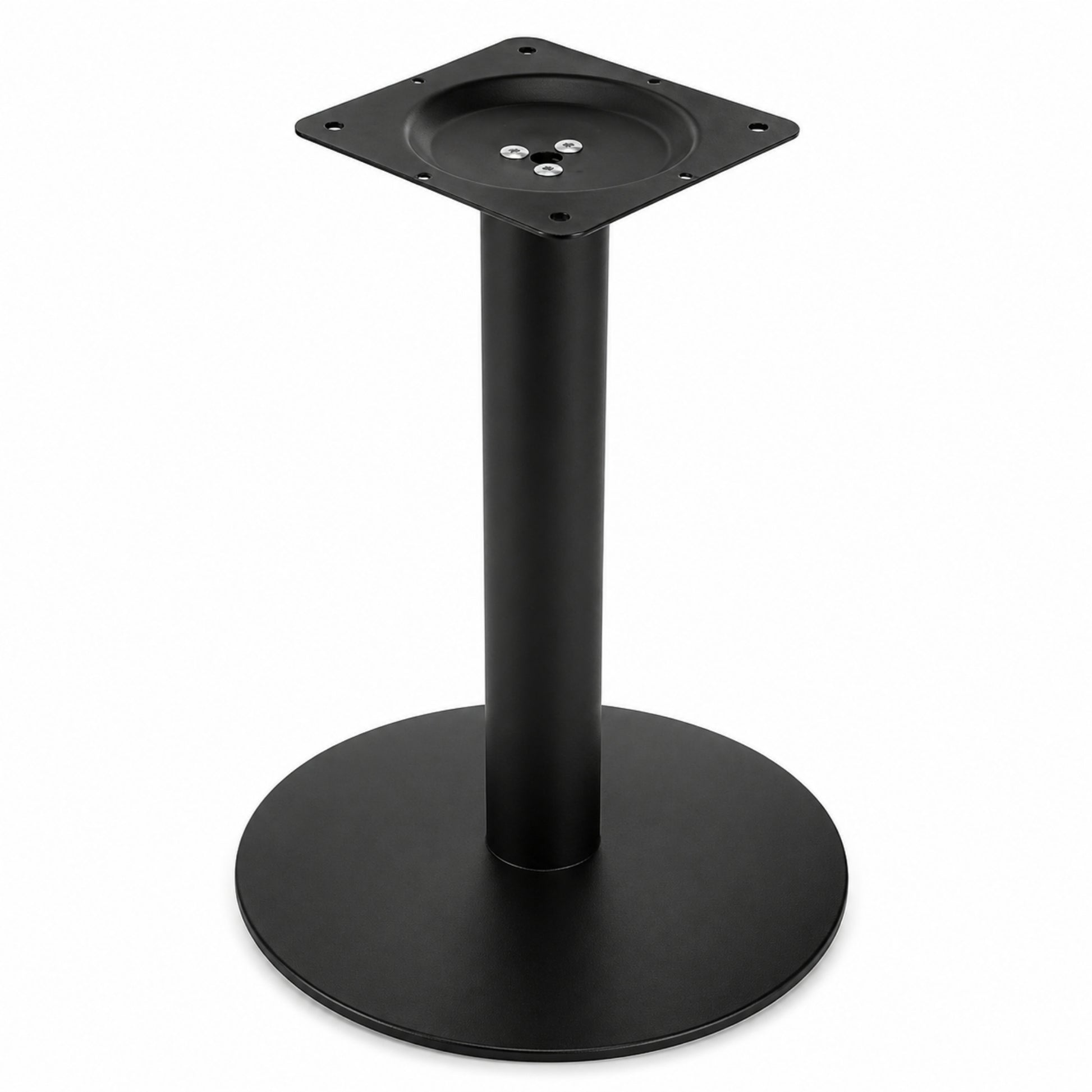 Estructura metálica para mesa con disco inferior estable para restaurante y cafetería