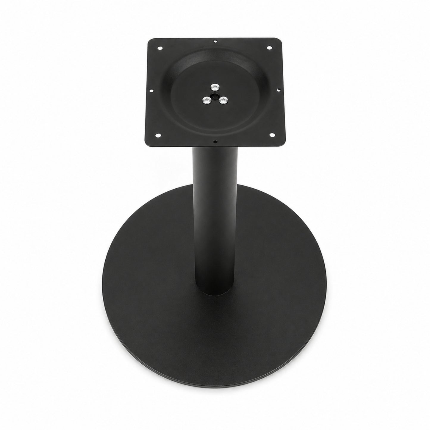Estructura de mesa con base circular estable para uso comercial y hogar