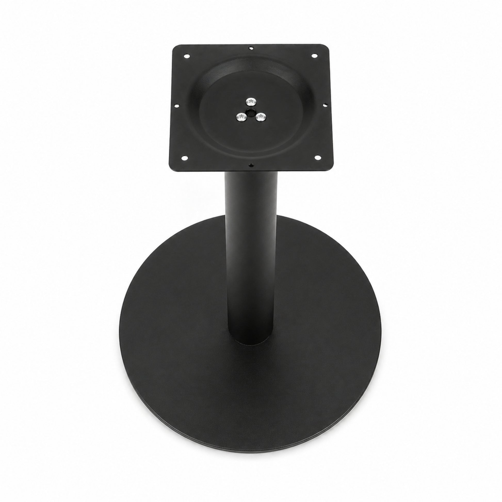 Estructura de mesa con base circular estable para uso comercial y hogar