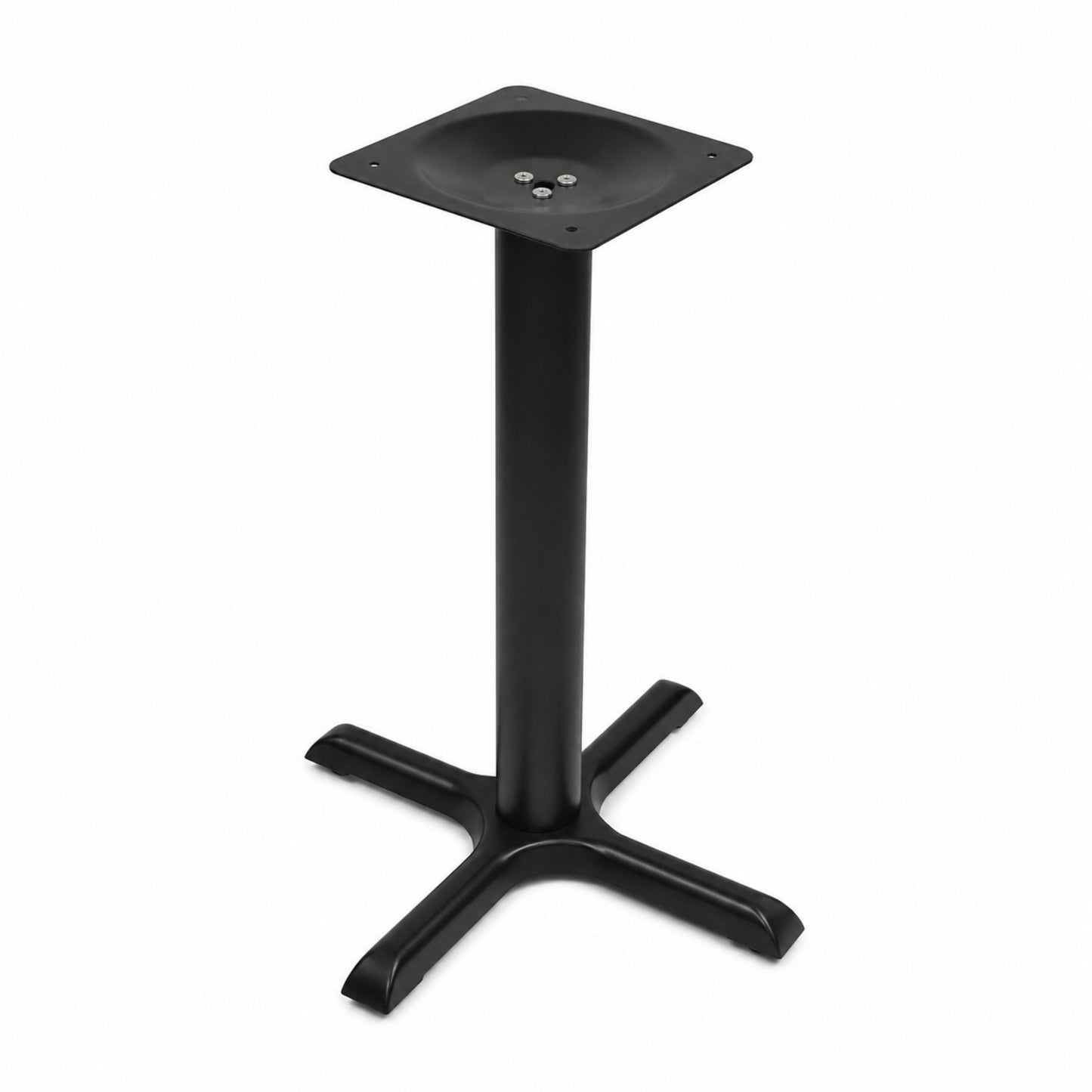 Estructura metálica para mesa con apoyo inferior en X para comedor y negocio