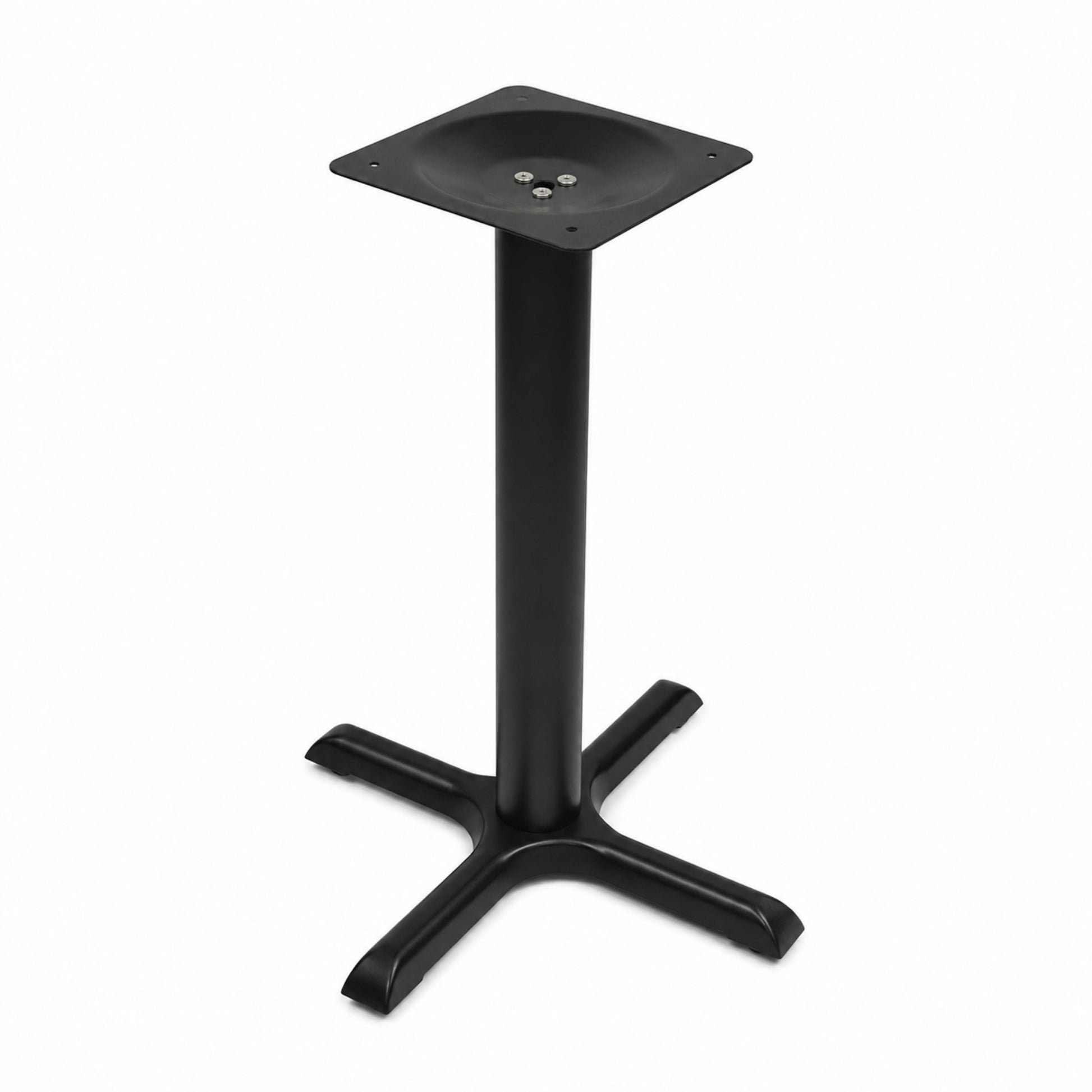 Estructura metálica para mesa con apoyo inferior en X para comedor y negocio