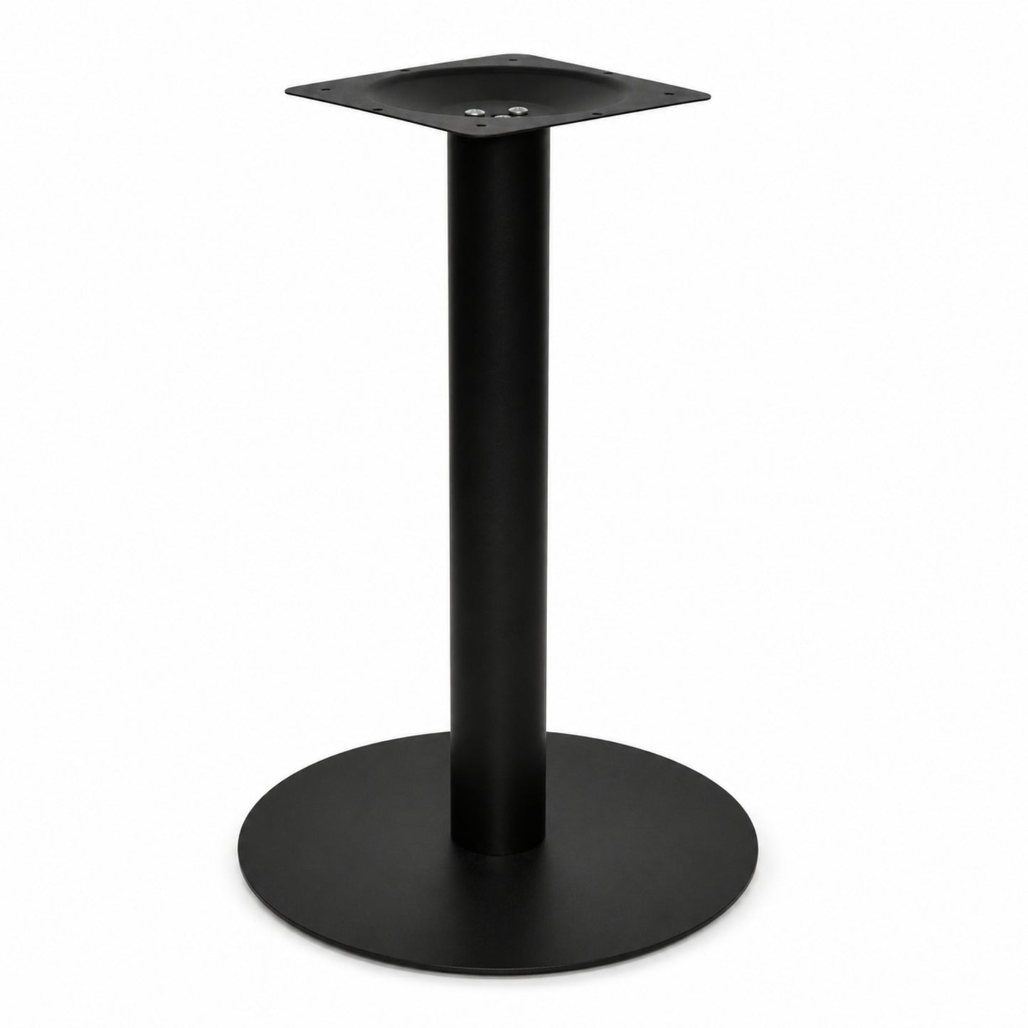 Estructura metálica para mesa con cuerpo tubular negro para comedor y restaurante