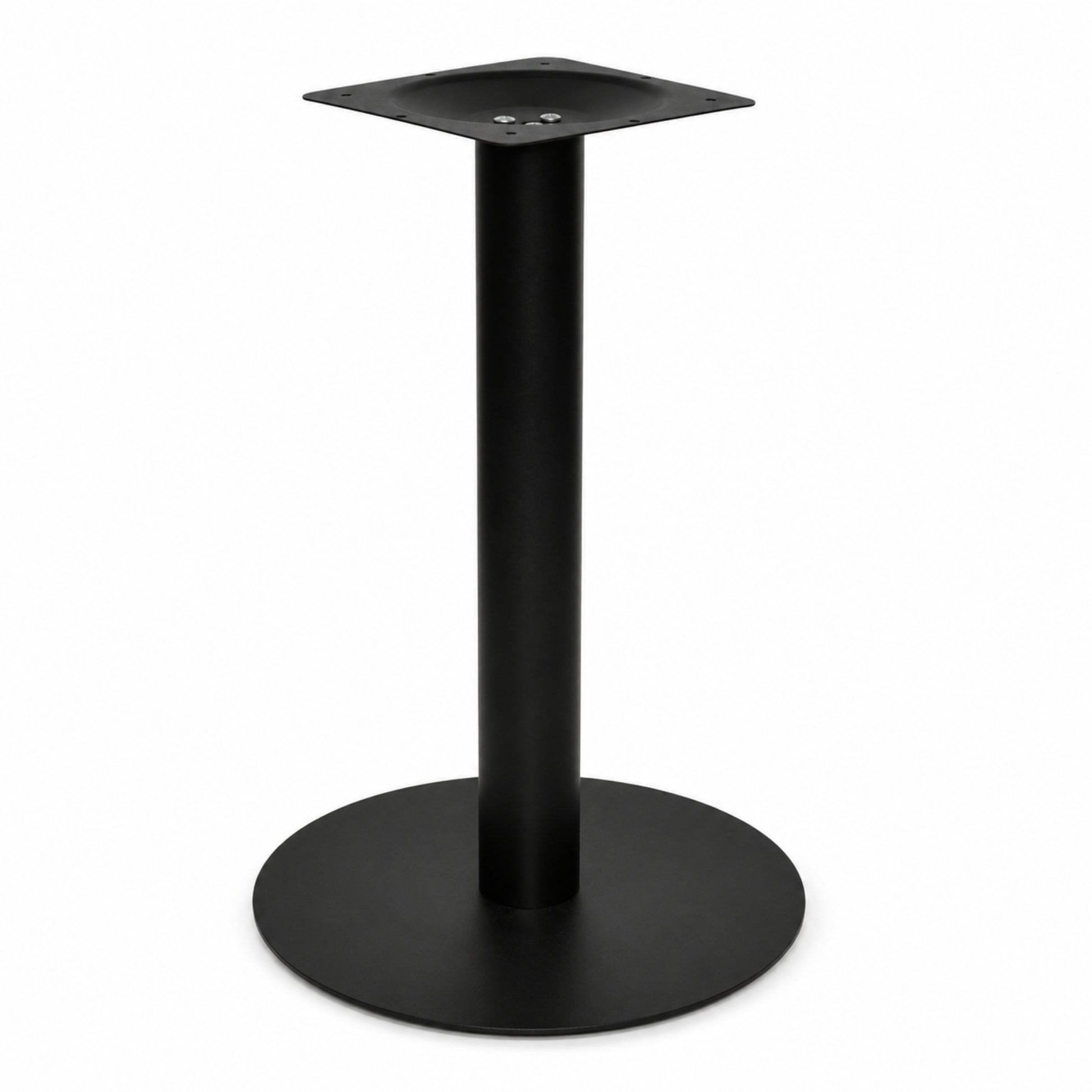 Estructura metálica para mesa con cuerpo tubular negro para comedor y restaurante