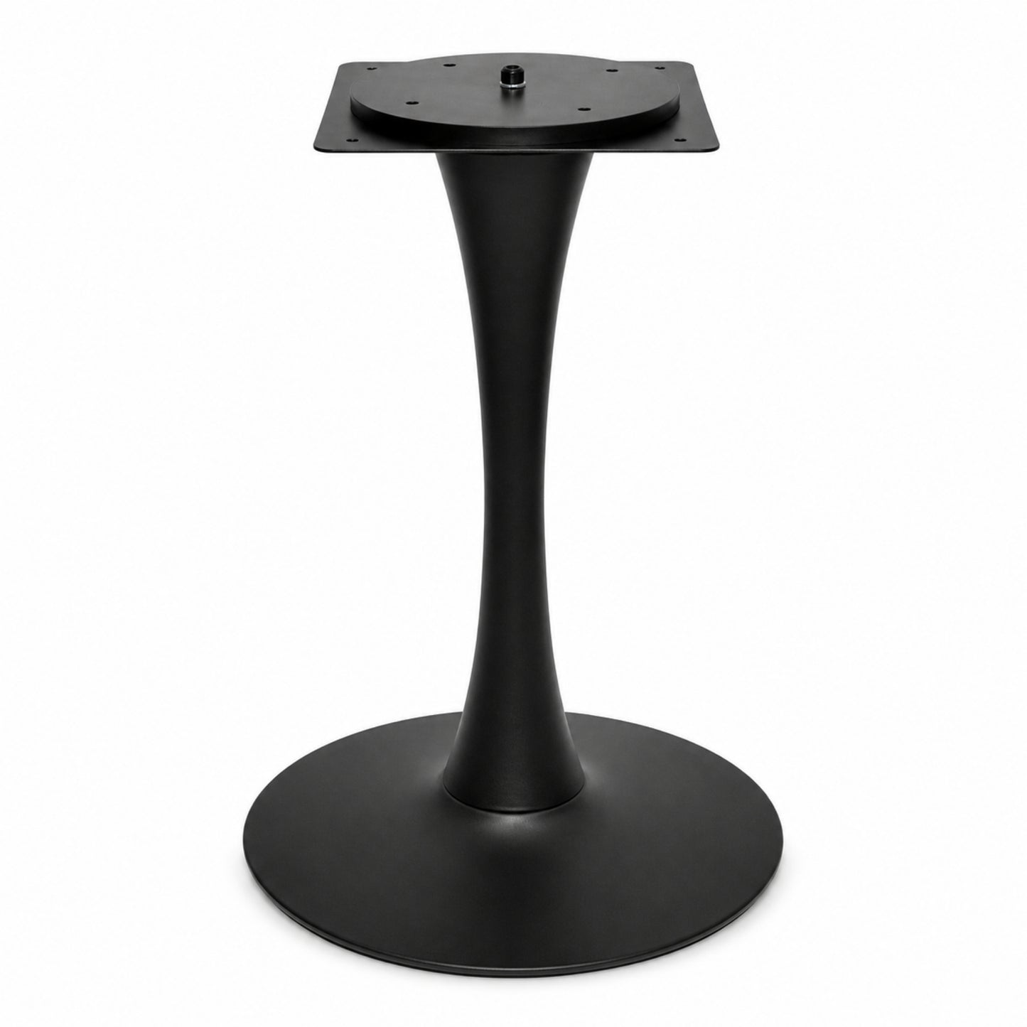 Estructura metálica para mesa con perfil curvo elegante para comedor y negocio