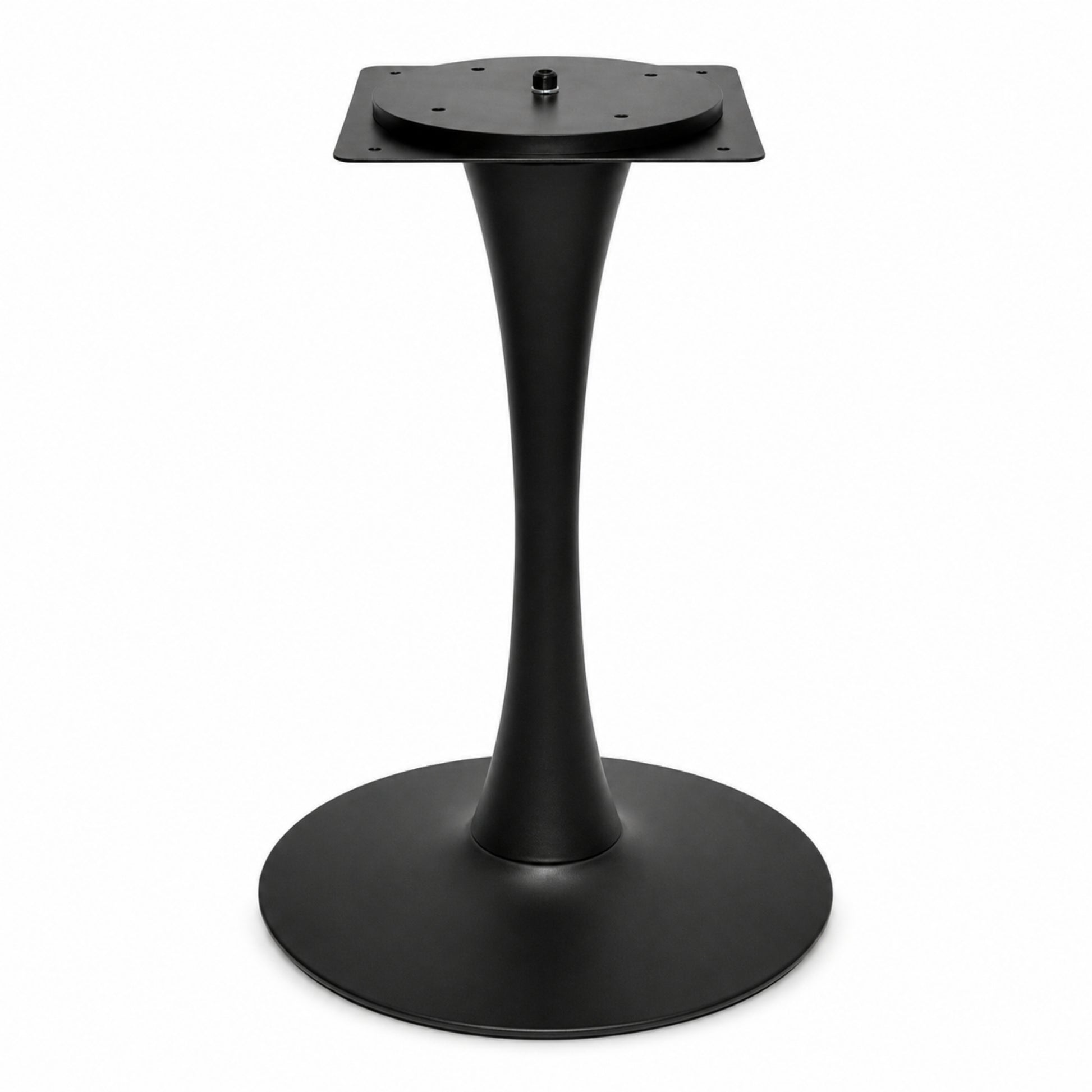 Estructura metálica para mesa con perfil curvo elegante para comedor y negocio
