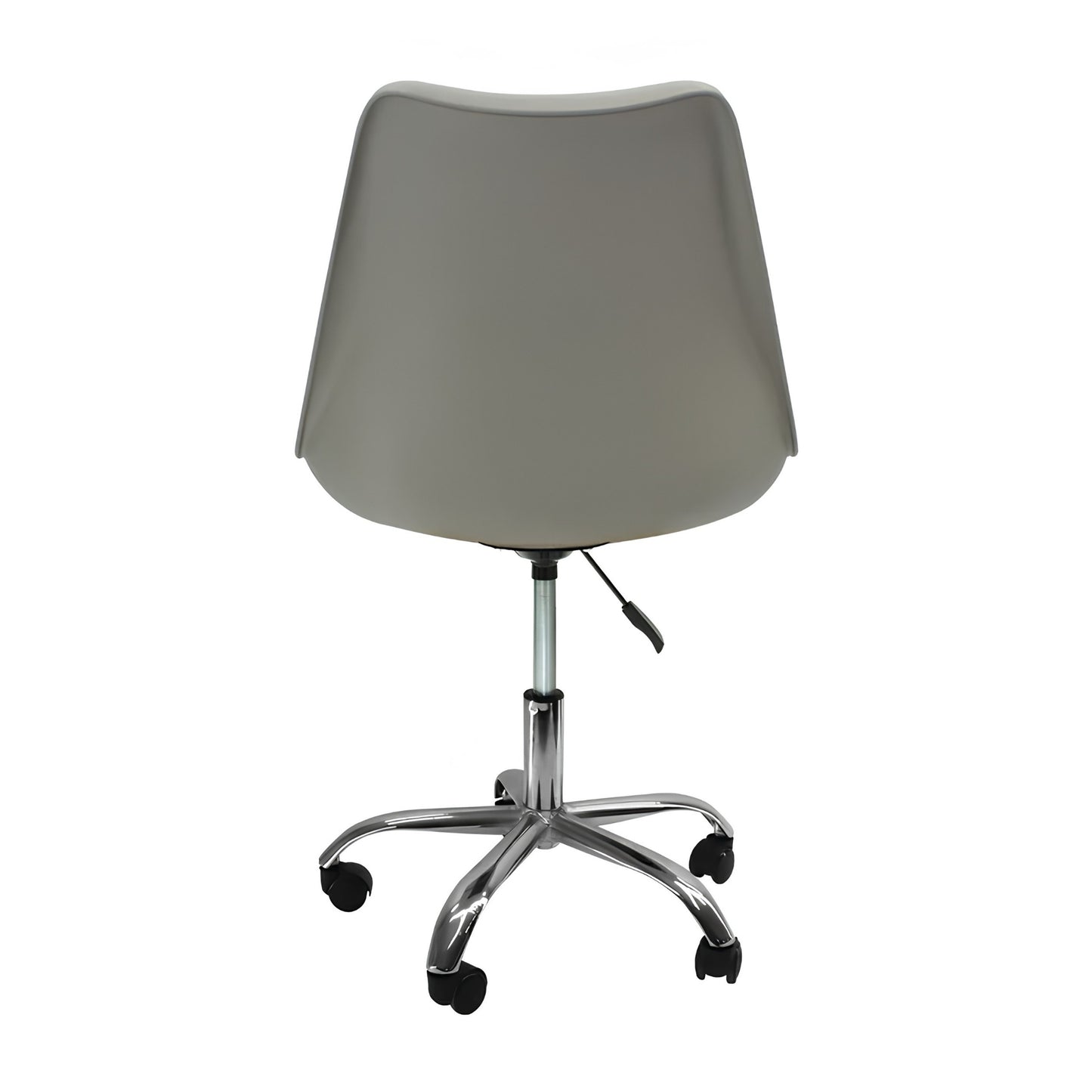 Silla Eames ajustable con base cromada para oficina moderna y trabajo en casa