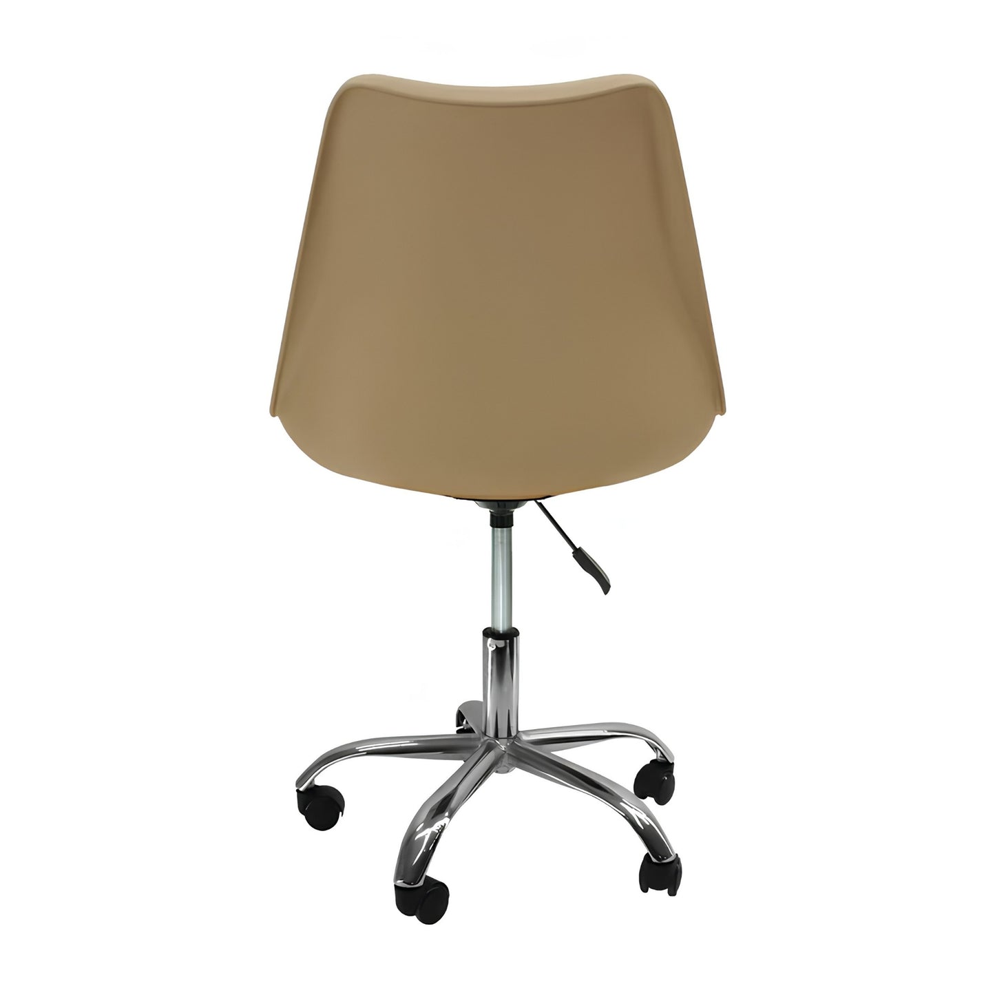 Silla Eames moderna con ruedas para puestos de trabajo y espacios pequeños