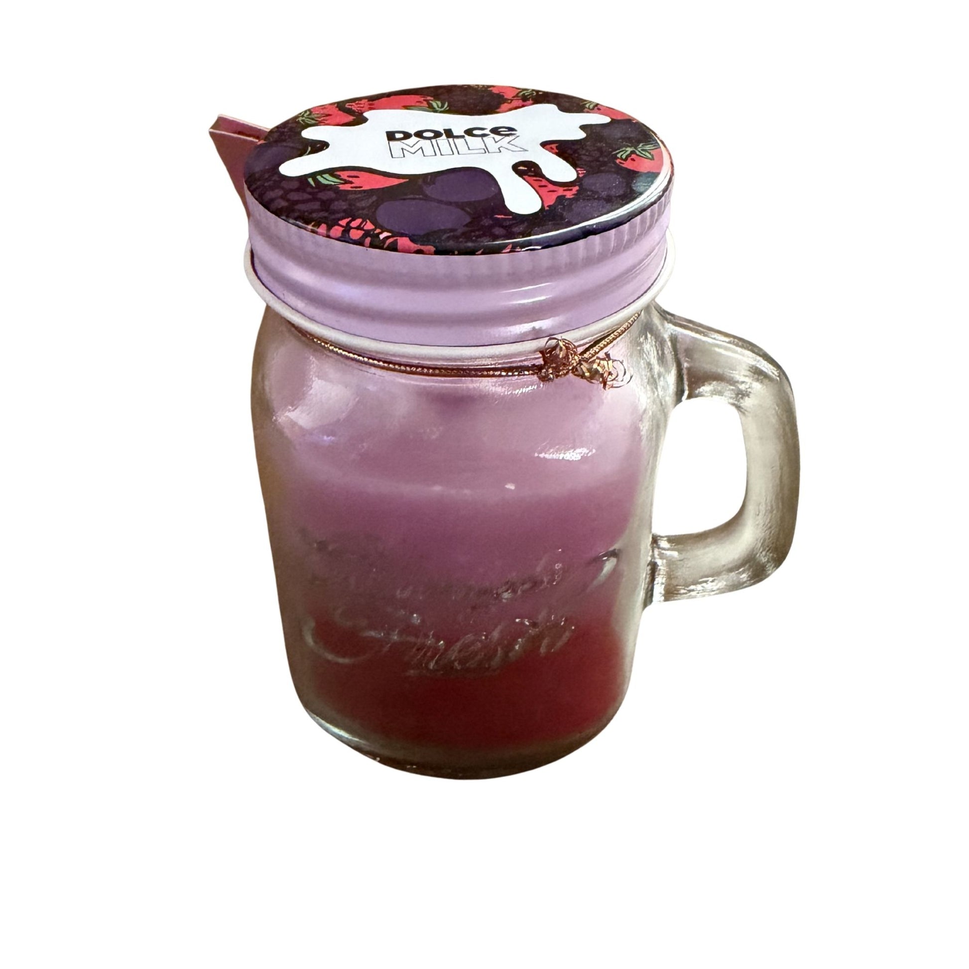 Vela decorativa Smoothie en frasco para sala, baño, habitación y regalo