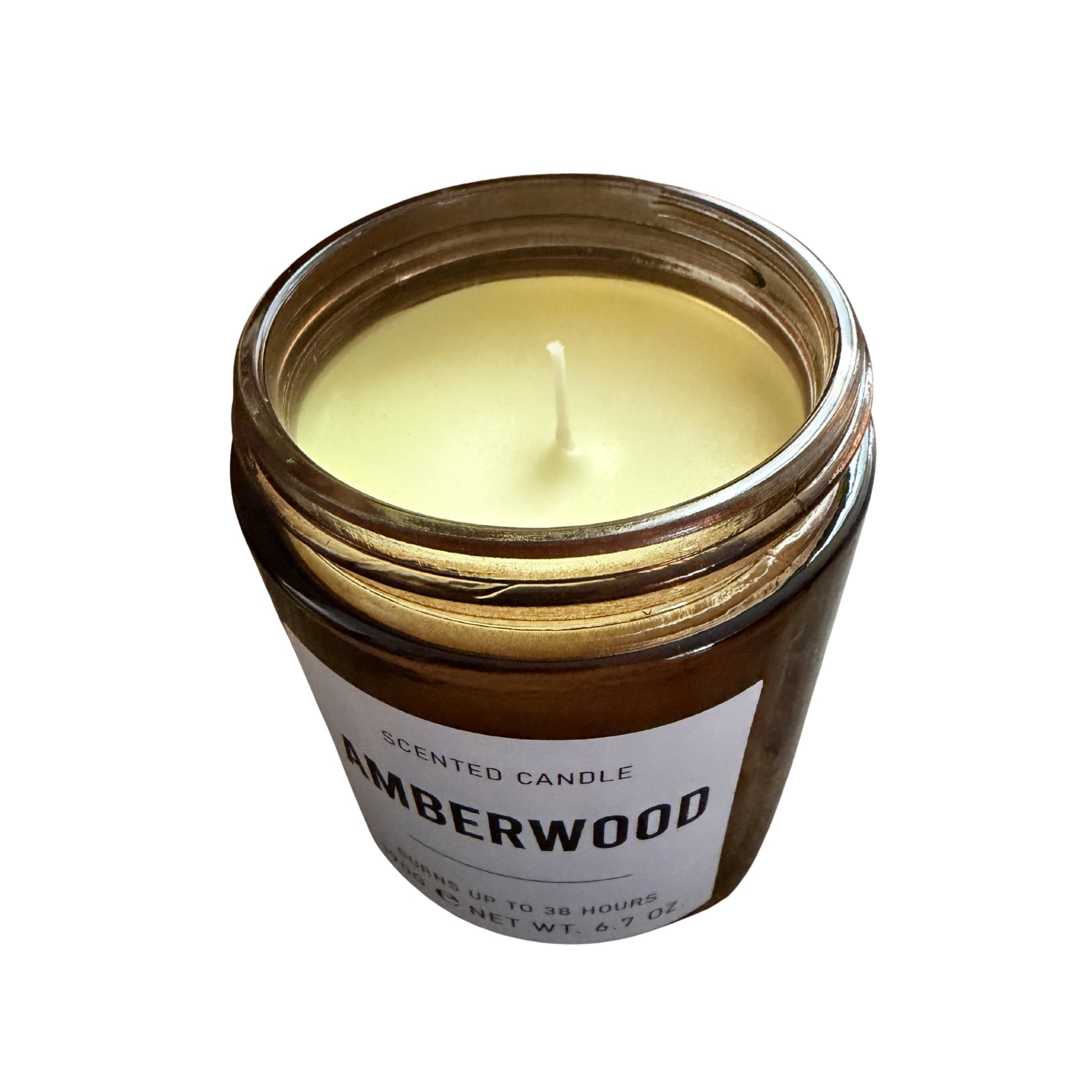 Vela aromática en frasco con aroma Bosque Cálido para relajación y hogar