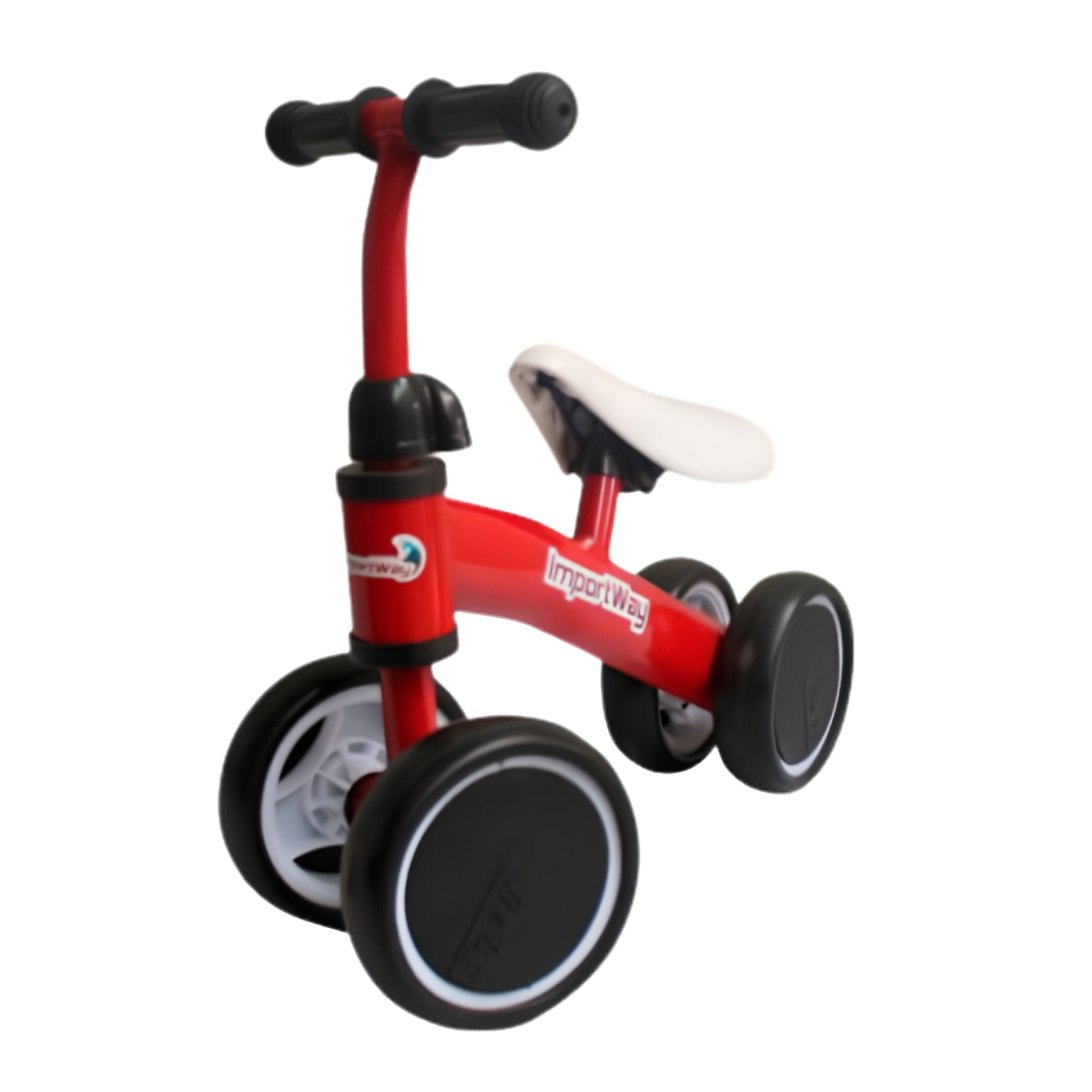 Triciclo de impulso rojo de 4 ruedas para niños y niñas pequeños