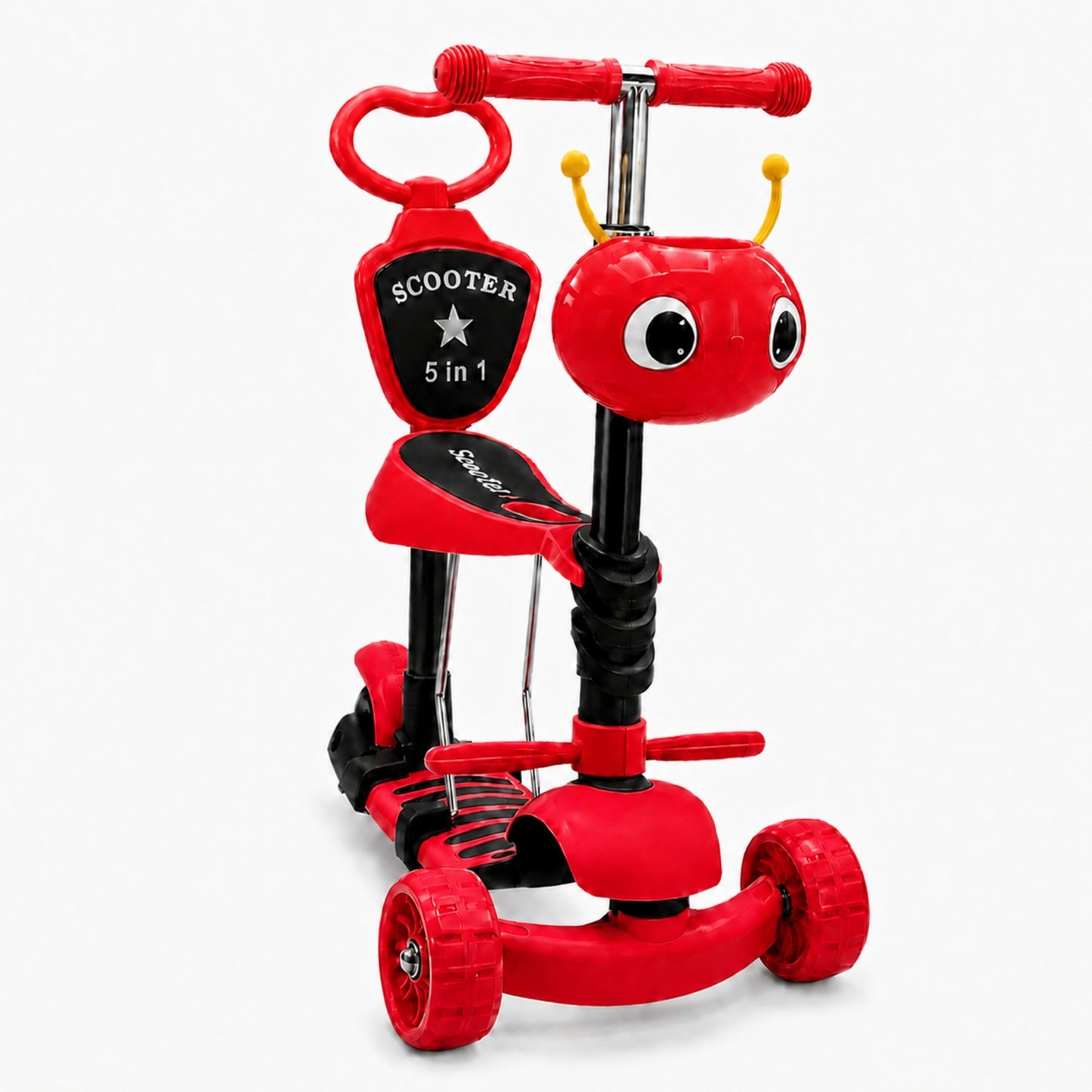 Scooter 5 En 1, 3 Ruedas Y Base Antideslizante
