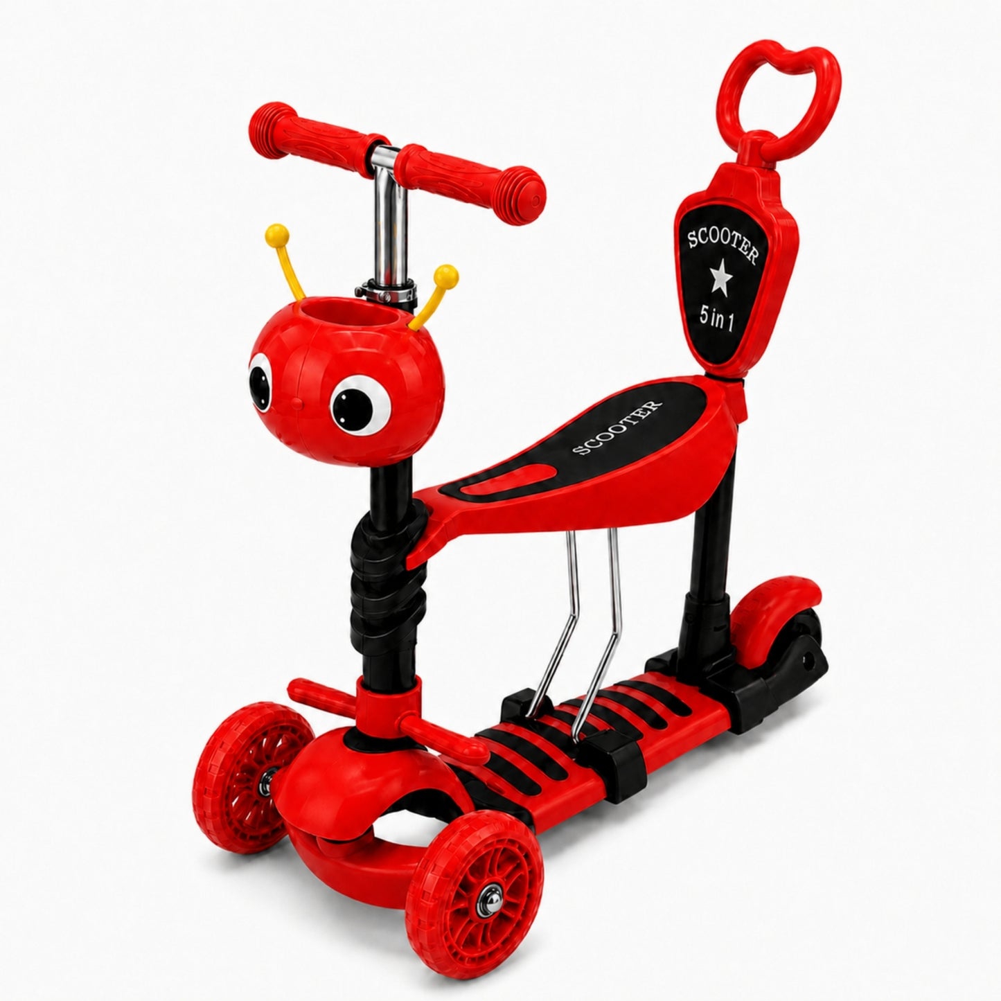 Scooter 5 En 1, 3 Ruedas Y Base Antideslizante