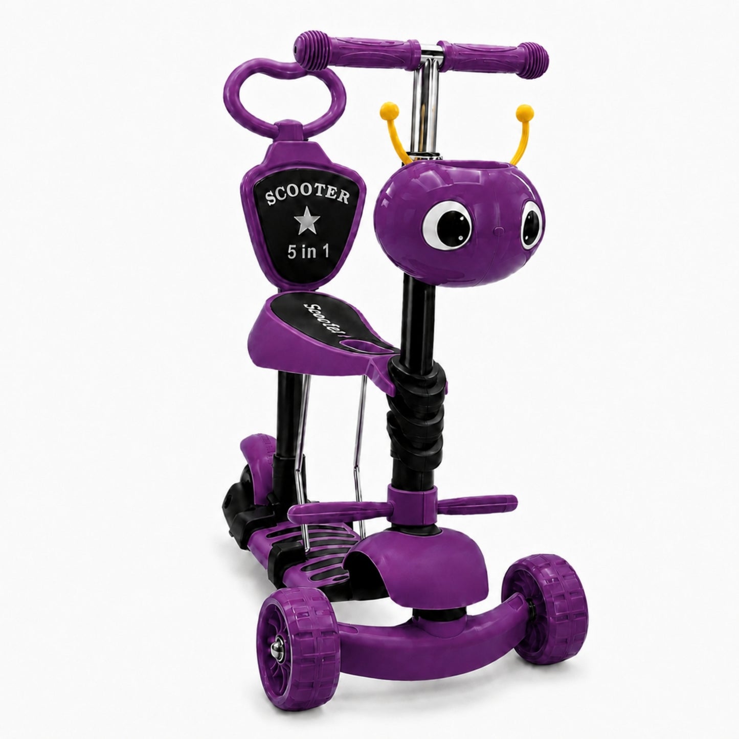 Scooter 5 En 1, 3 Ruedas Y Base Antideslizante