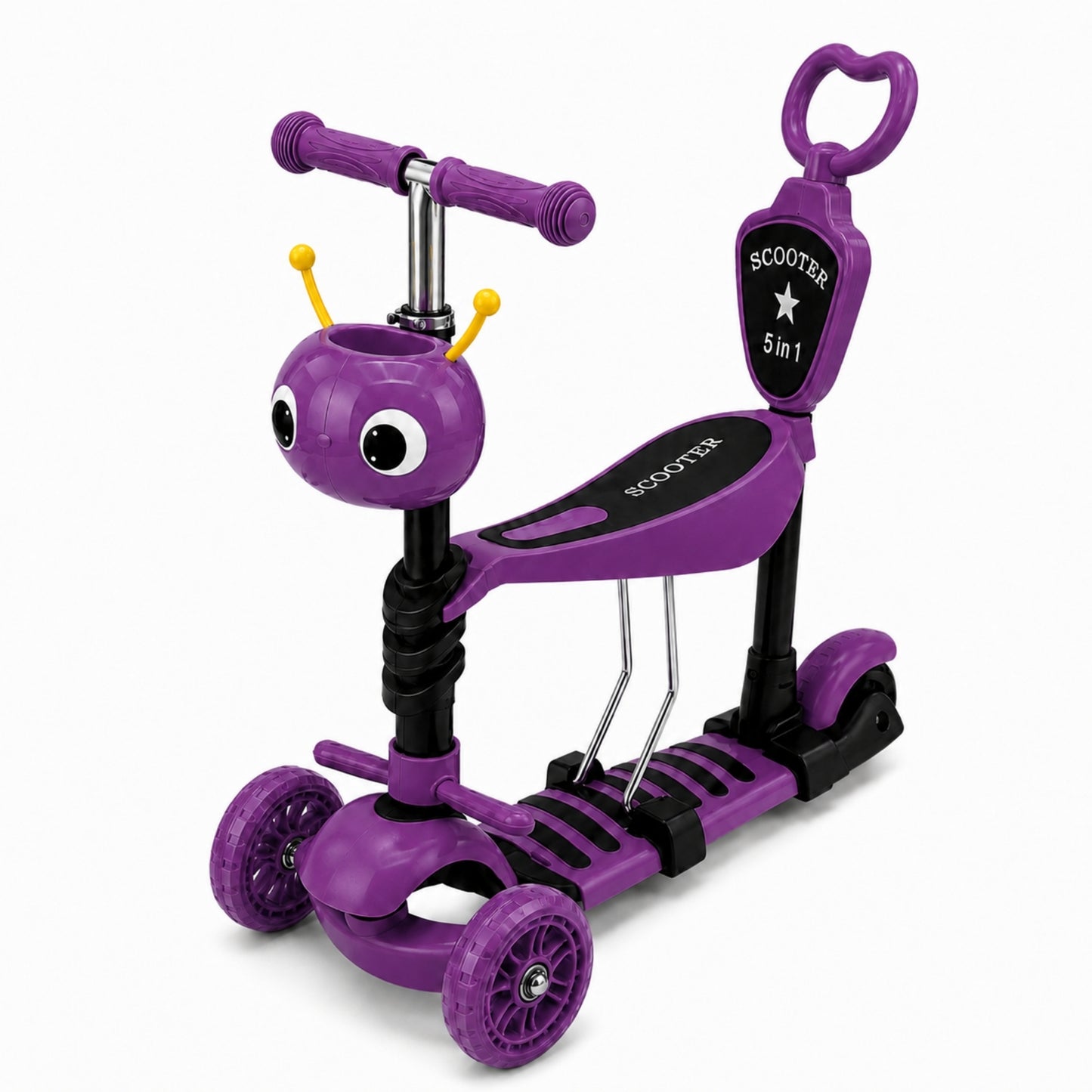 Scooter 5 En 1, 3 Ruedas Y Base Antideslizante