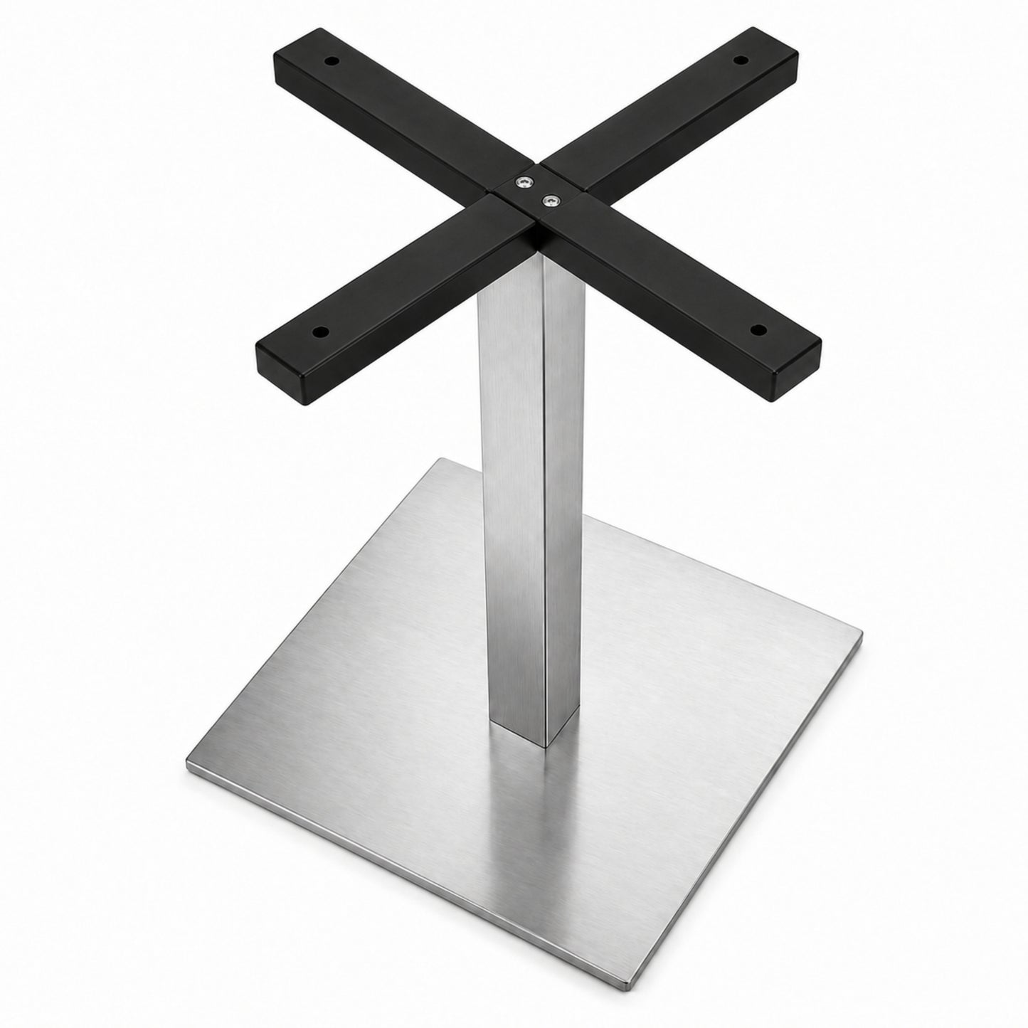 Estructura Metálica Cromada Para Mesa Base Cuadrada