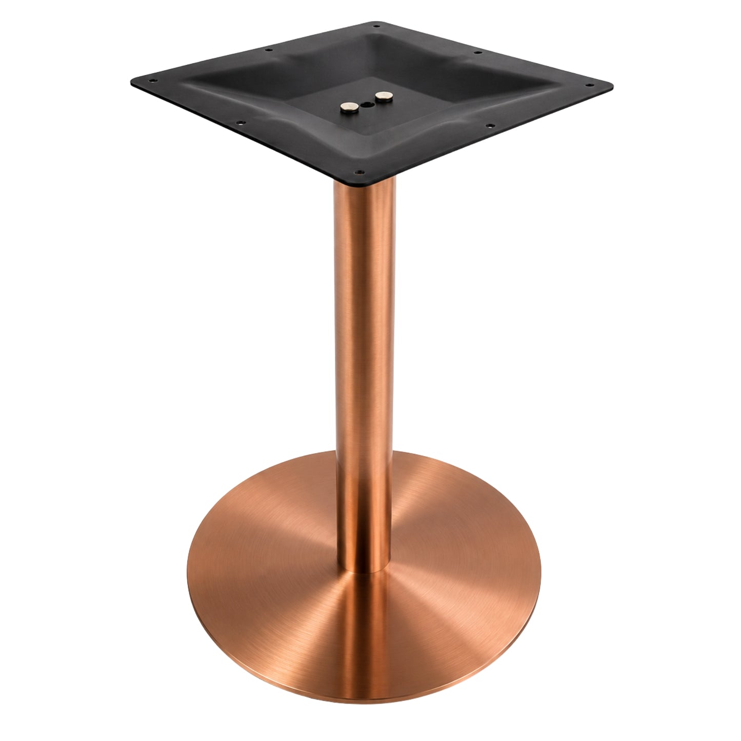 Estructura Metálica Para Mesa Base Circular Color Oro Rosa