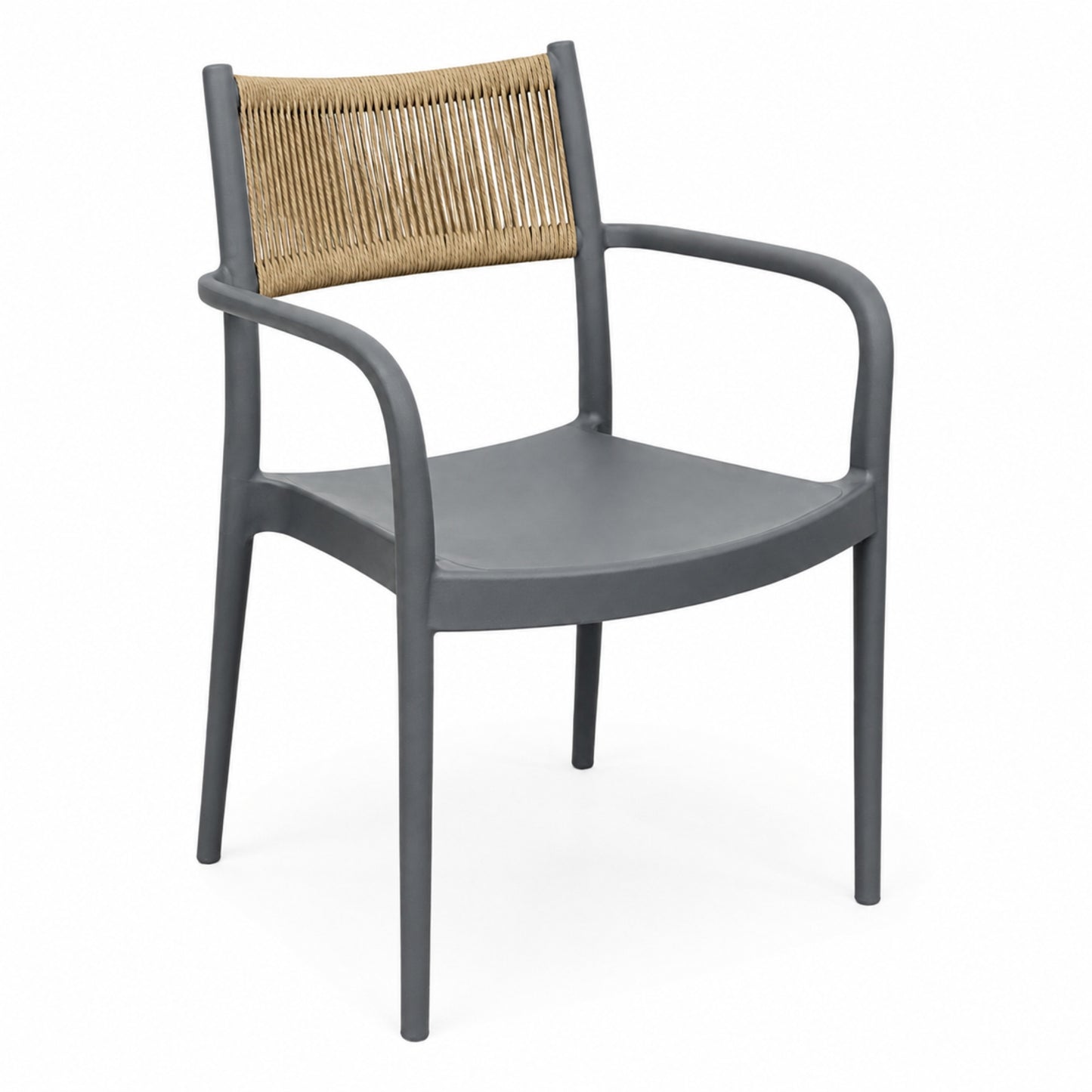 Silla Baru Con Brazos Y Espaldar Mallado