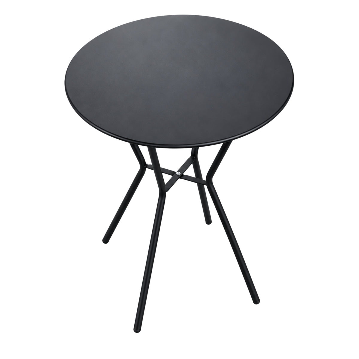 Mesa Metálica Nodo De 60 Cm Color Negro