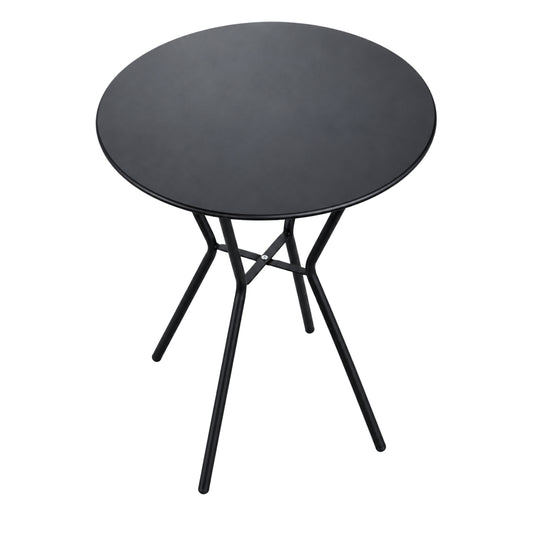 Mesa Metálica Nodo De 60 Cm Color Negro