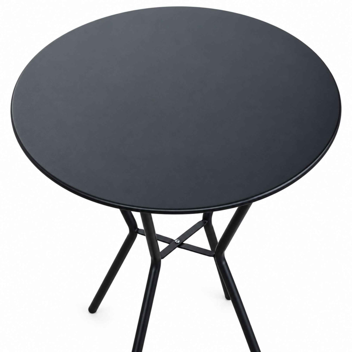 Mesa Metálica Nodo De 60 Cm Color Negro