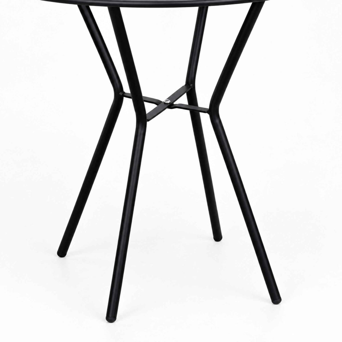 Mesa Metálica Nodo De 60 Cm Color Negro