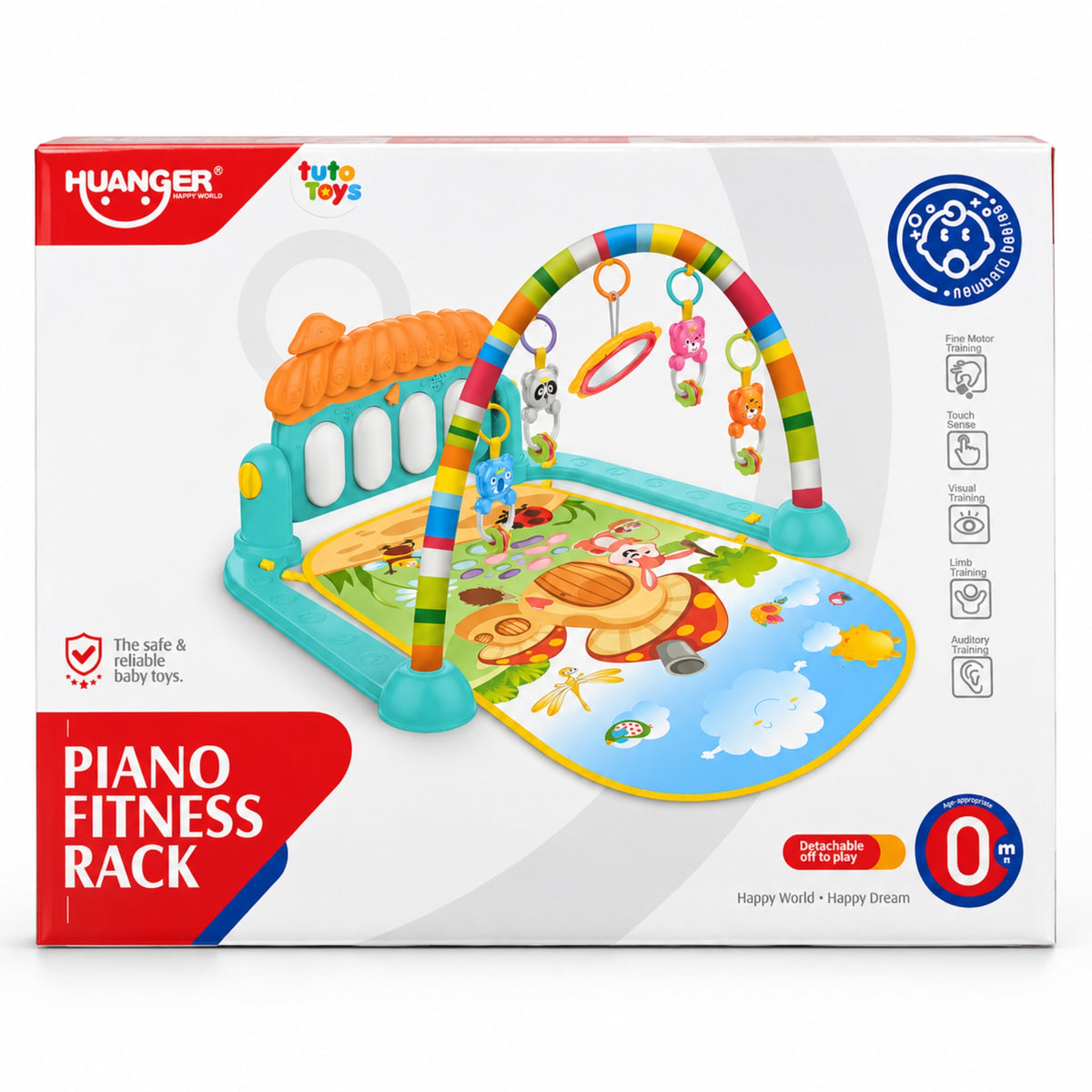 Gimnasio Piano Para Bebés Con Diseño De Casita