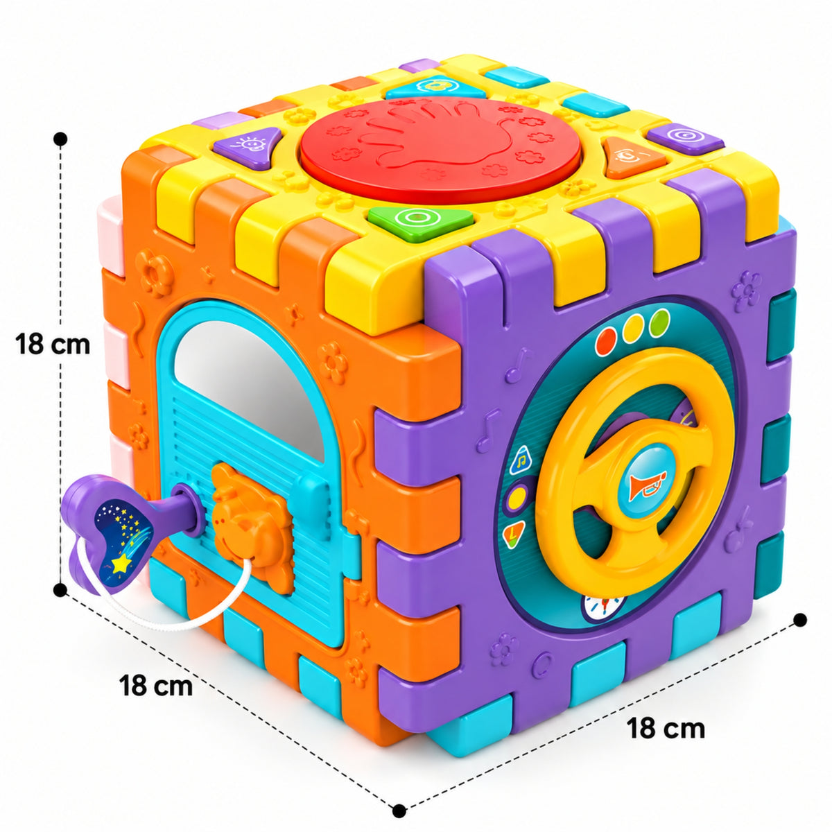 Cubo Didáctico E Interactivo 6 Actividades En 1