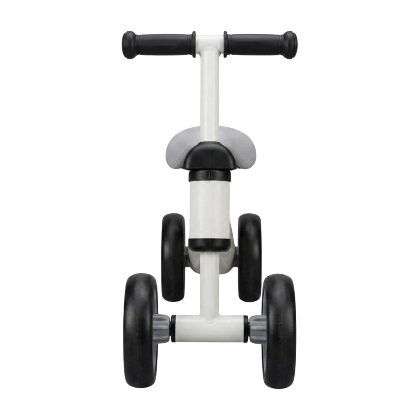 Triciclo de impulso negro para niños, equilibrio y juego en casa
