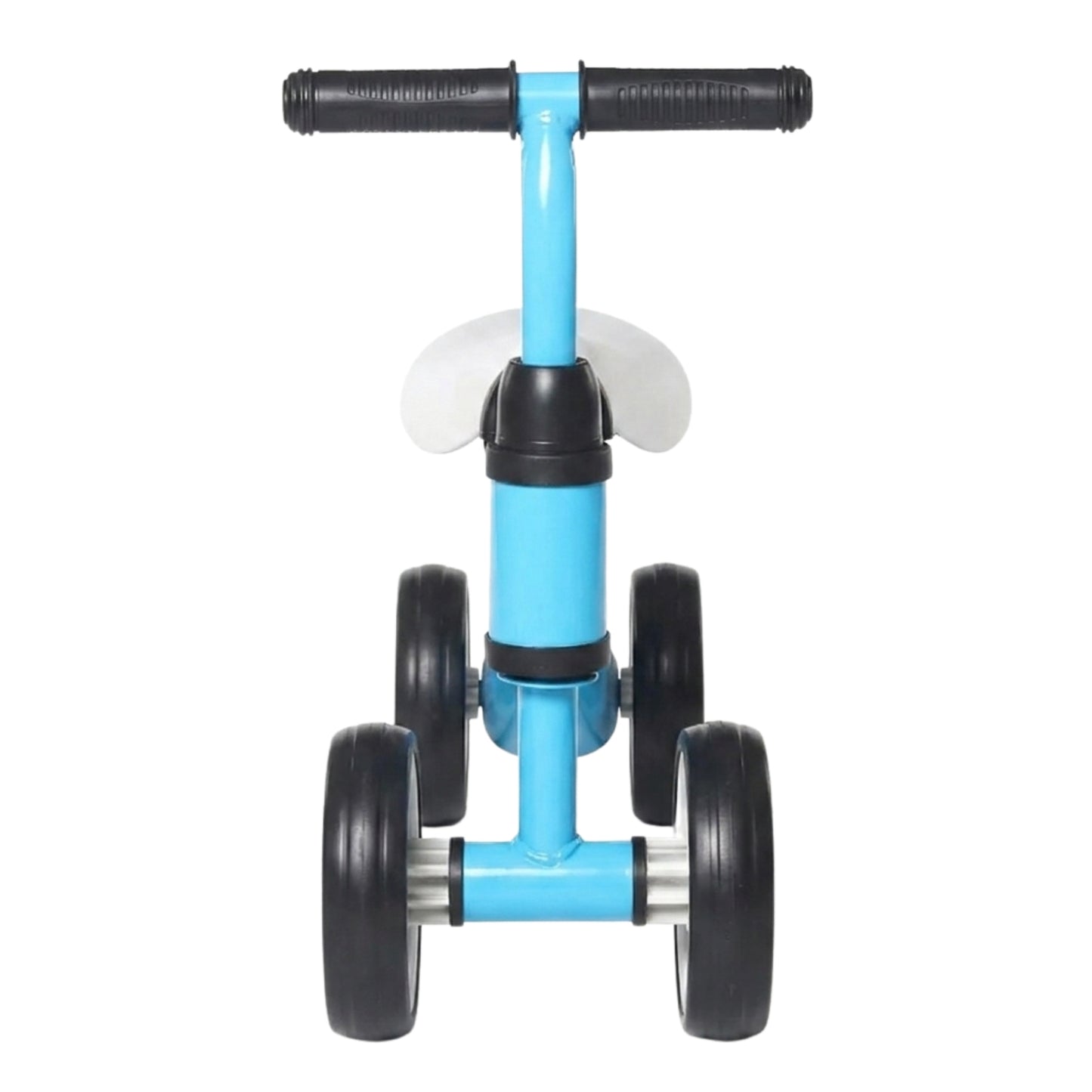 Triciclo azul de impulso para niños pequeños, juego y desarrollo motriz