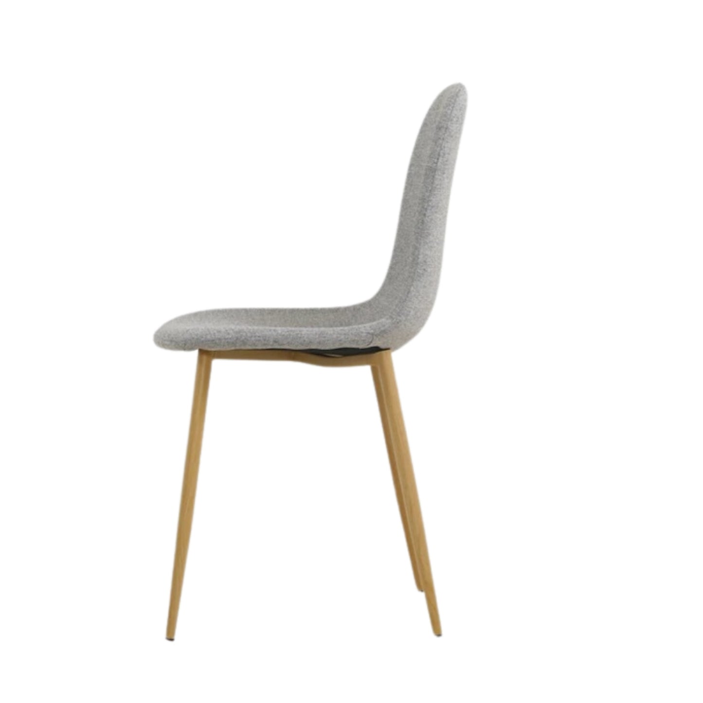 Silla de diseño Domi vista lateral para comedor, cafetería o negocio