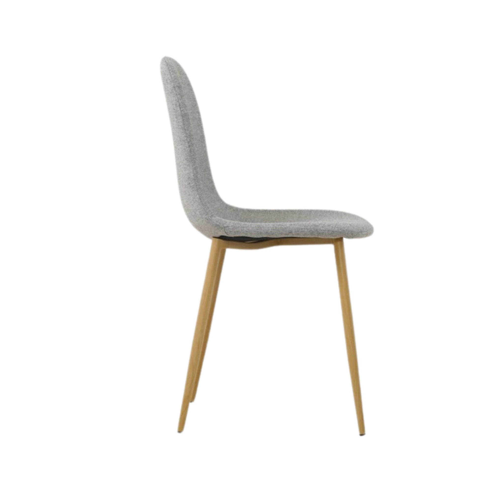 Silla Domi con patas metálicas y diseño moderno para espacios comerciales