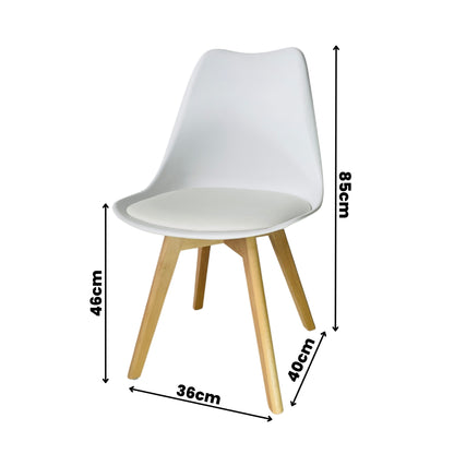 Silla Emma de diseño moderno para comedor, restaurante o cafetería