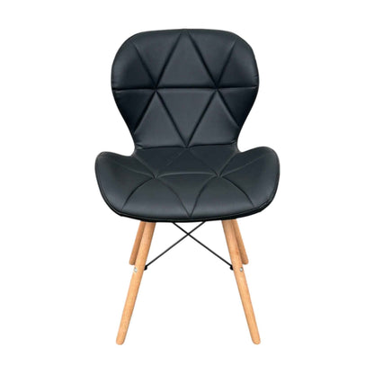 Silla Mariposa negra de diseño moderno para comedor o restaurante