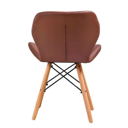 Silla de diseño Mariposa café para comedor, restaurante o cafetería