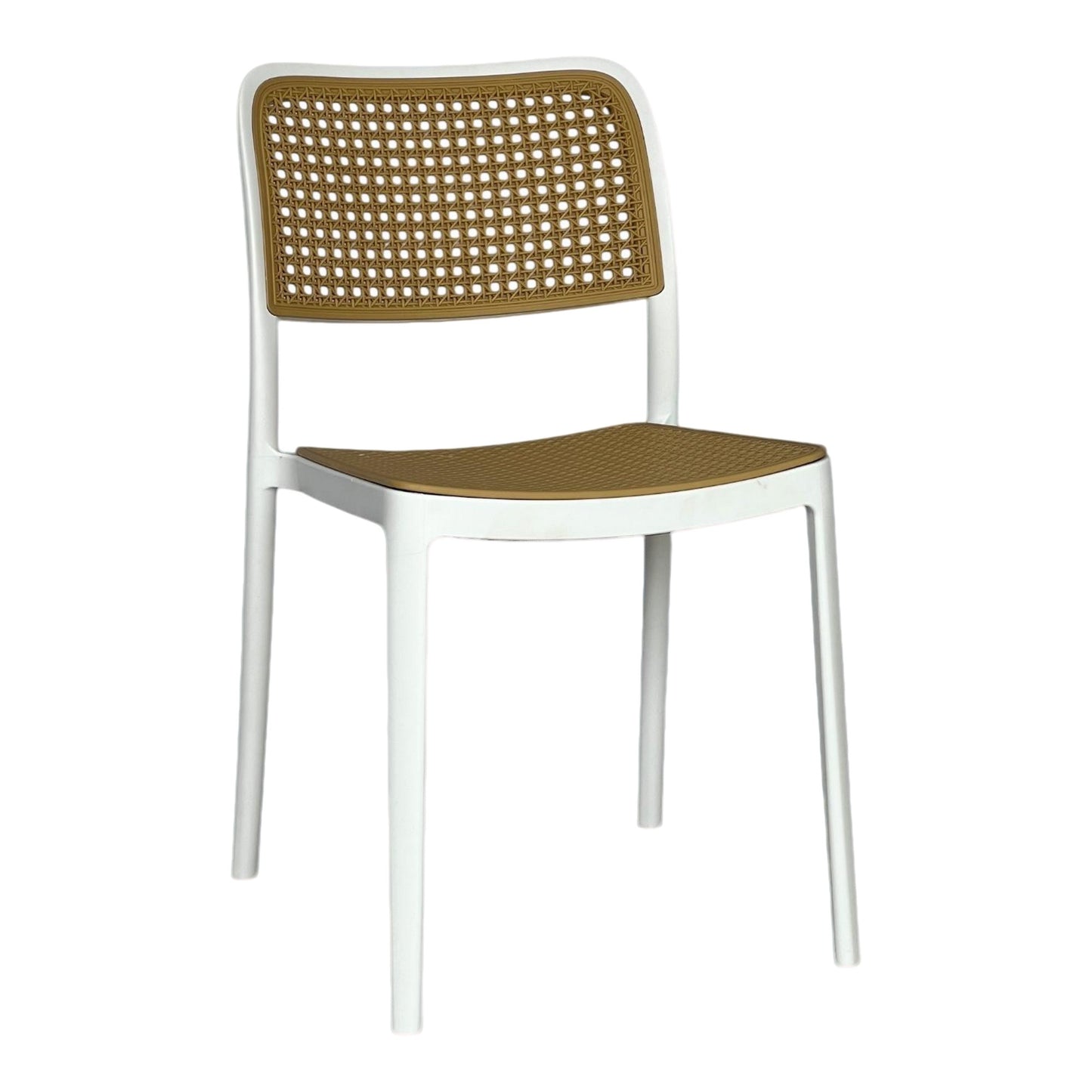 Silla En Polipropileno Solea Cuadrada Tipo Mimbre