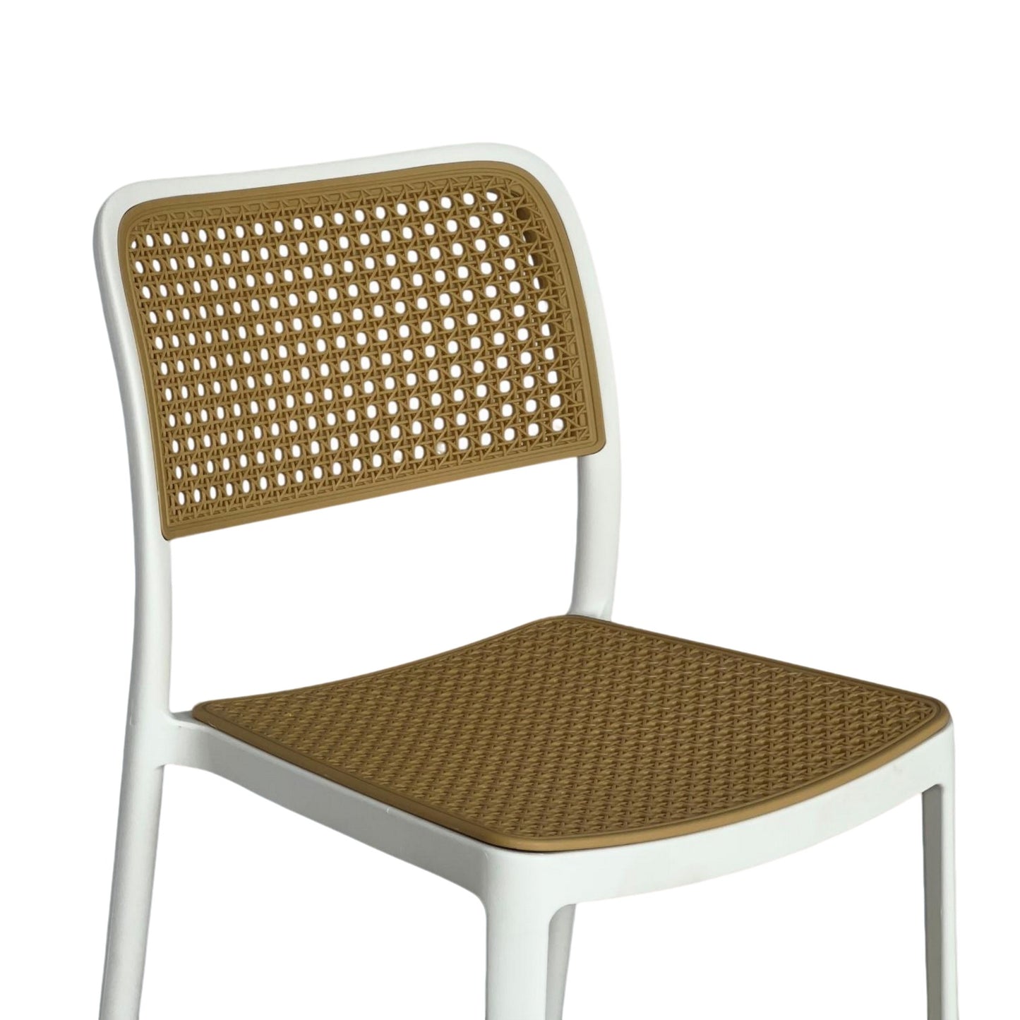 Silla En Polipropileno Solea Cuadrada Tipo Mimbre