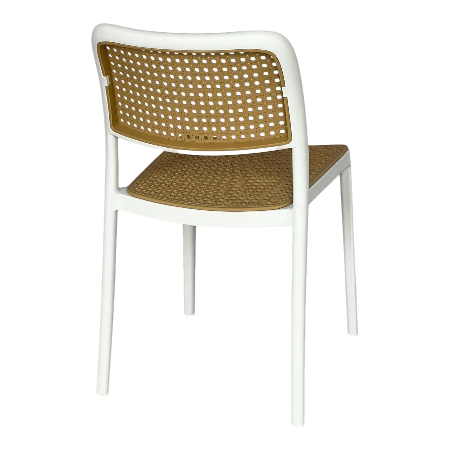 Silla En Polipropileno Solea Cuadrada Tipo Mimbre