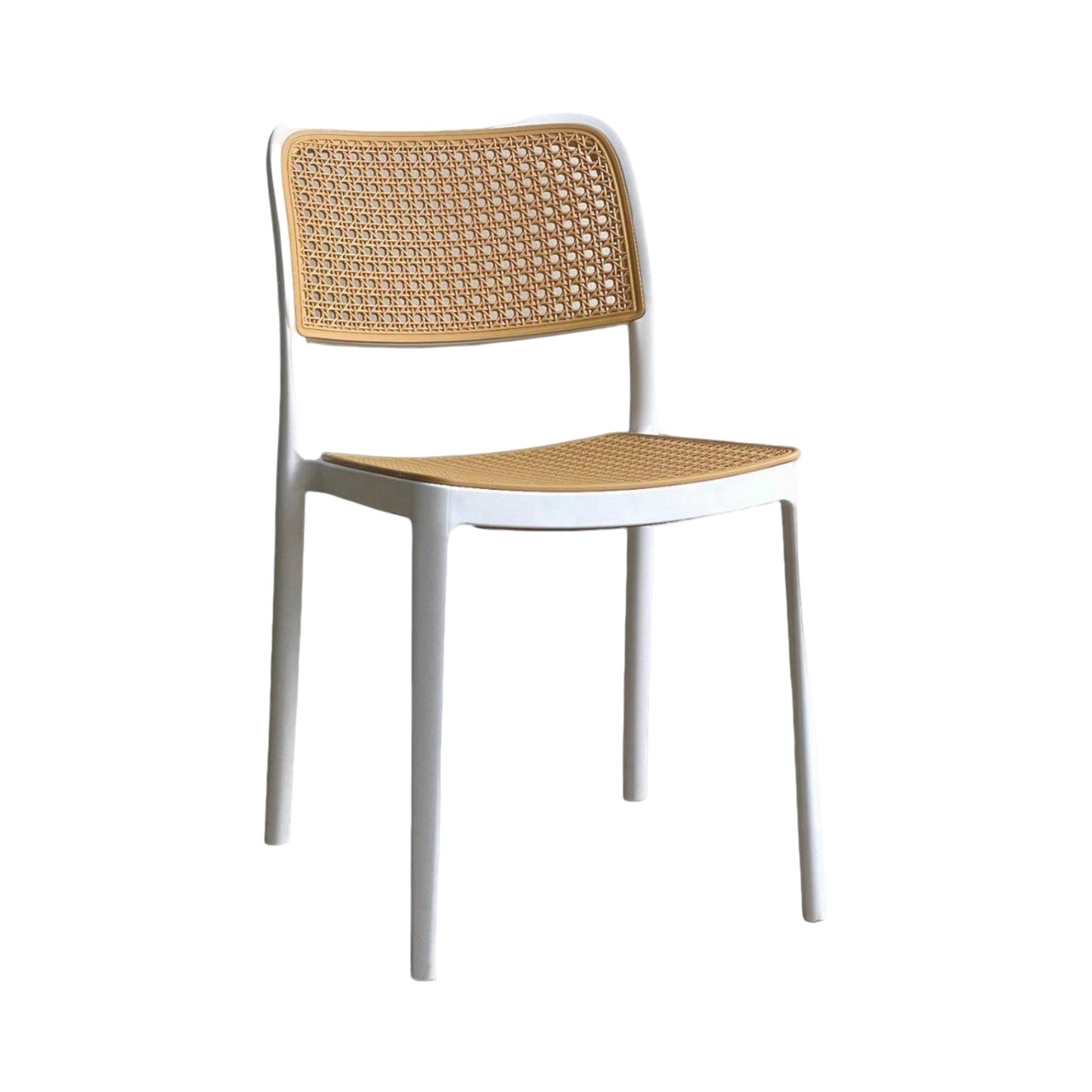 Silla En Polipropileno Solea Cuadrada Tipo Mimbre