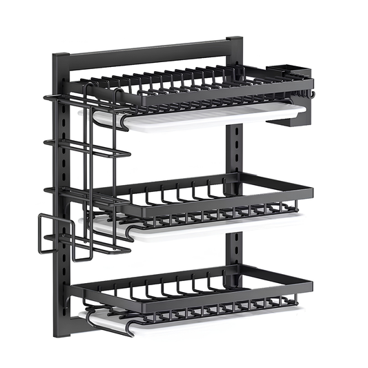 Platero Escurridor De Platos Organizador De Loza De Pared