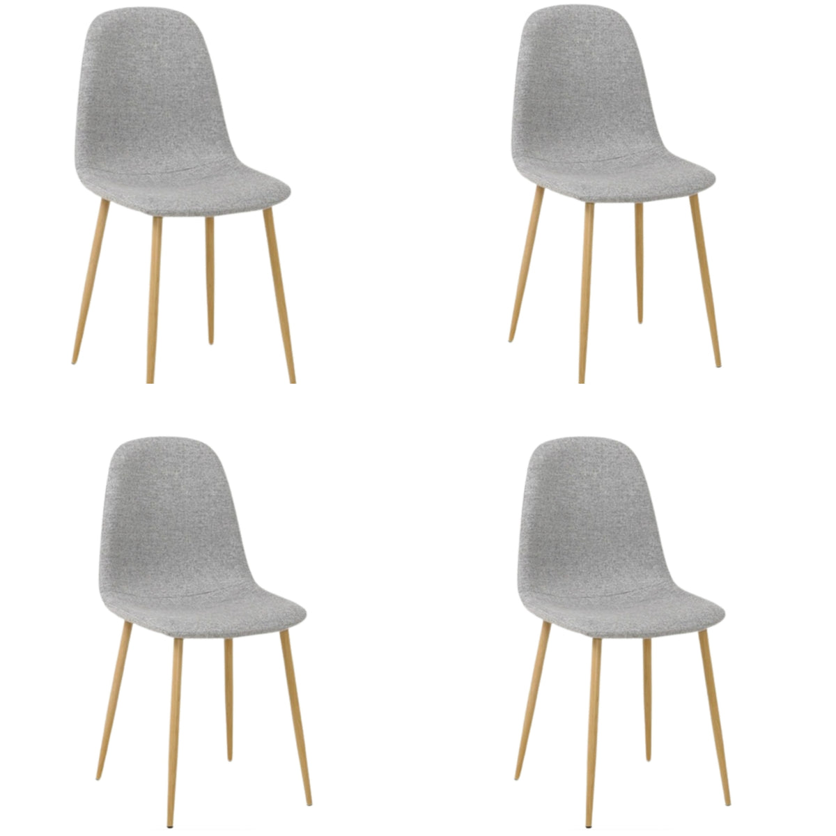 Silla De Diseño Domi Con Patas Metálicas