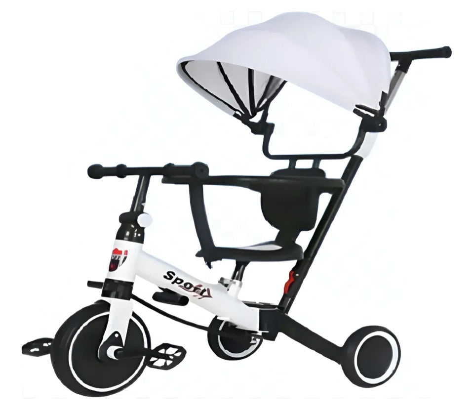 Triciclo Infantil 6 En 1 Ajustable Con Protector Y Manija