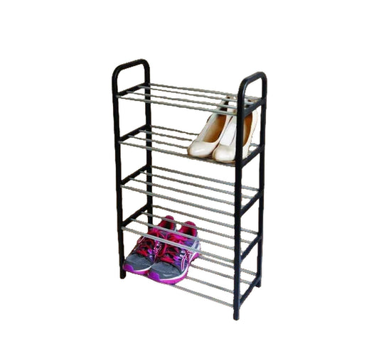 Zapatero Rack Para Zapatos 5 Niveles 42 X 70 X 18,5 Cm Color Negro