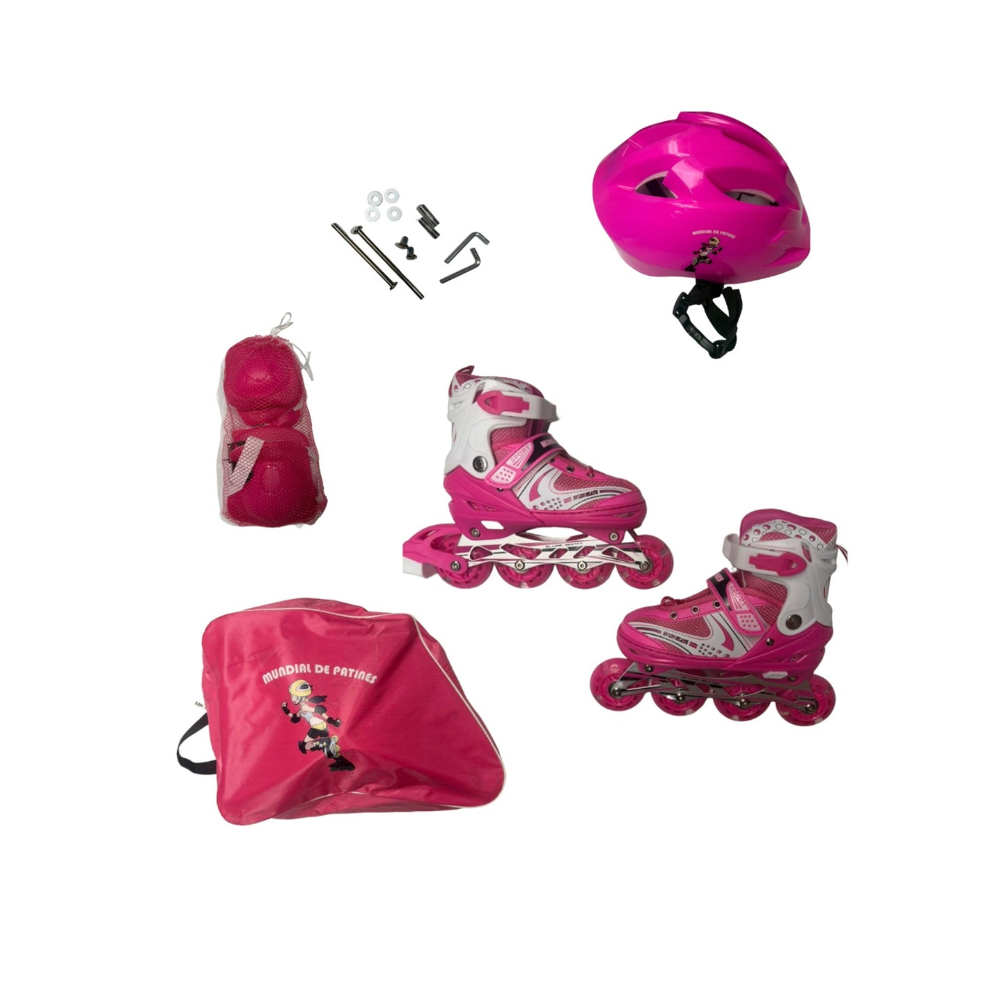 Kit Patines Niñas Expandible Semiprofesional Sports